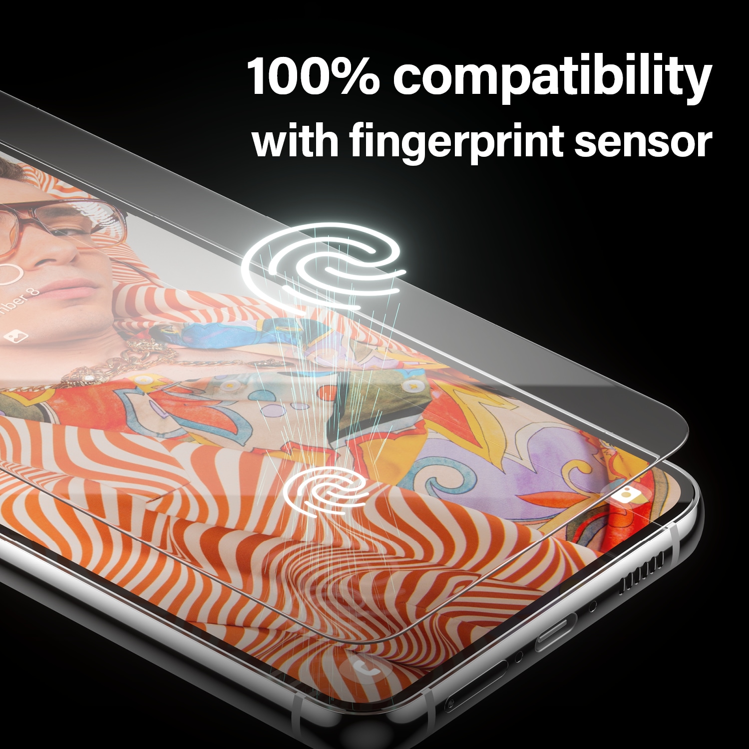 Samsung Galaxy S23 Skærmbeskytter med monteringsramme - Ultra Wide Fit