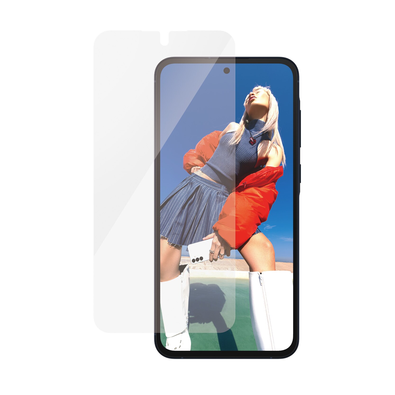 Samsung Galaxy A55 Skærmbeskytter med monteringsramme - Ultra Wide Fit