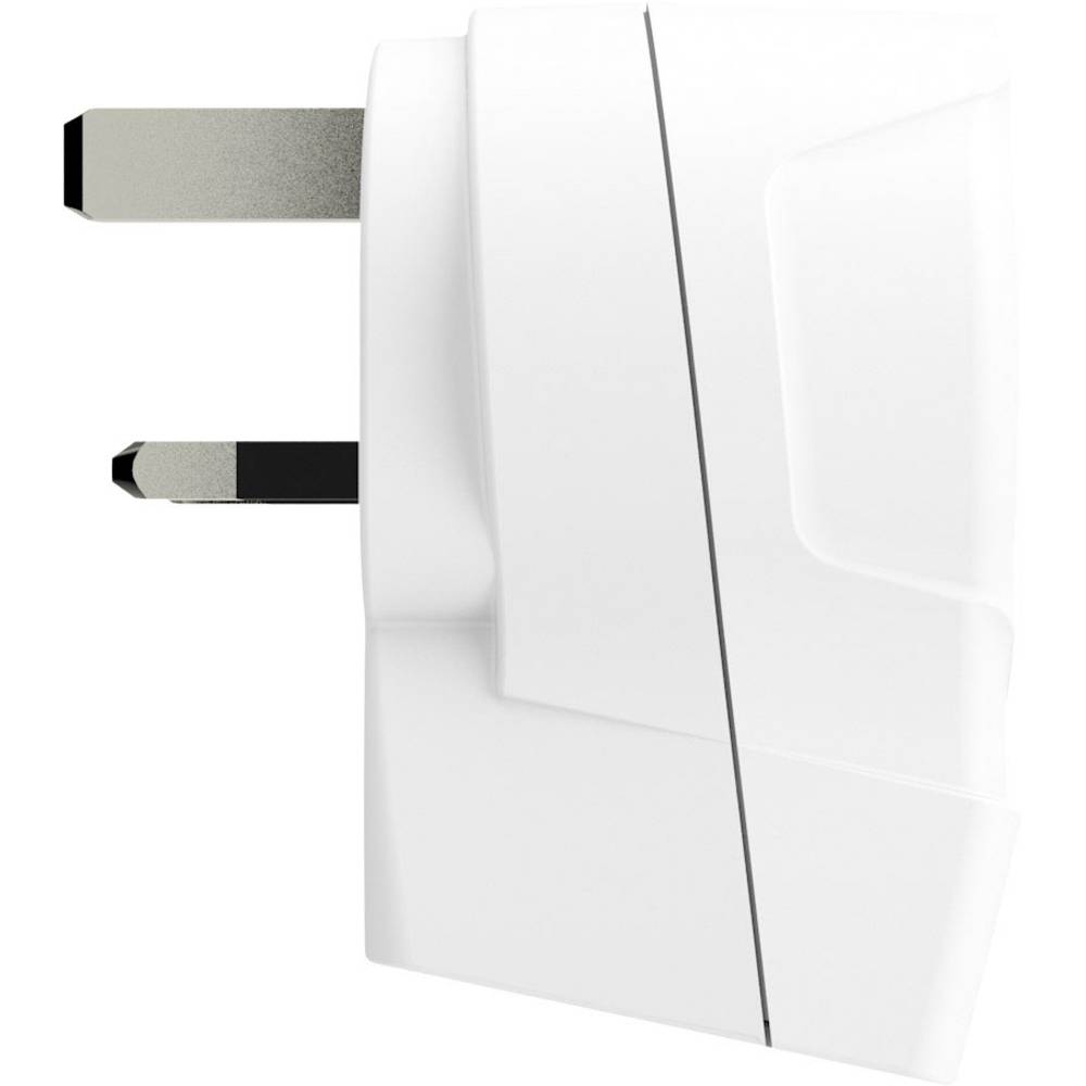Rejseadapter Europa til Storbritannien med 2 USB-A-porte