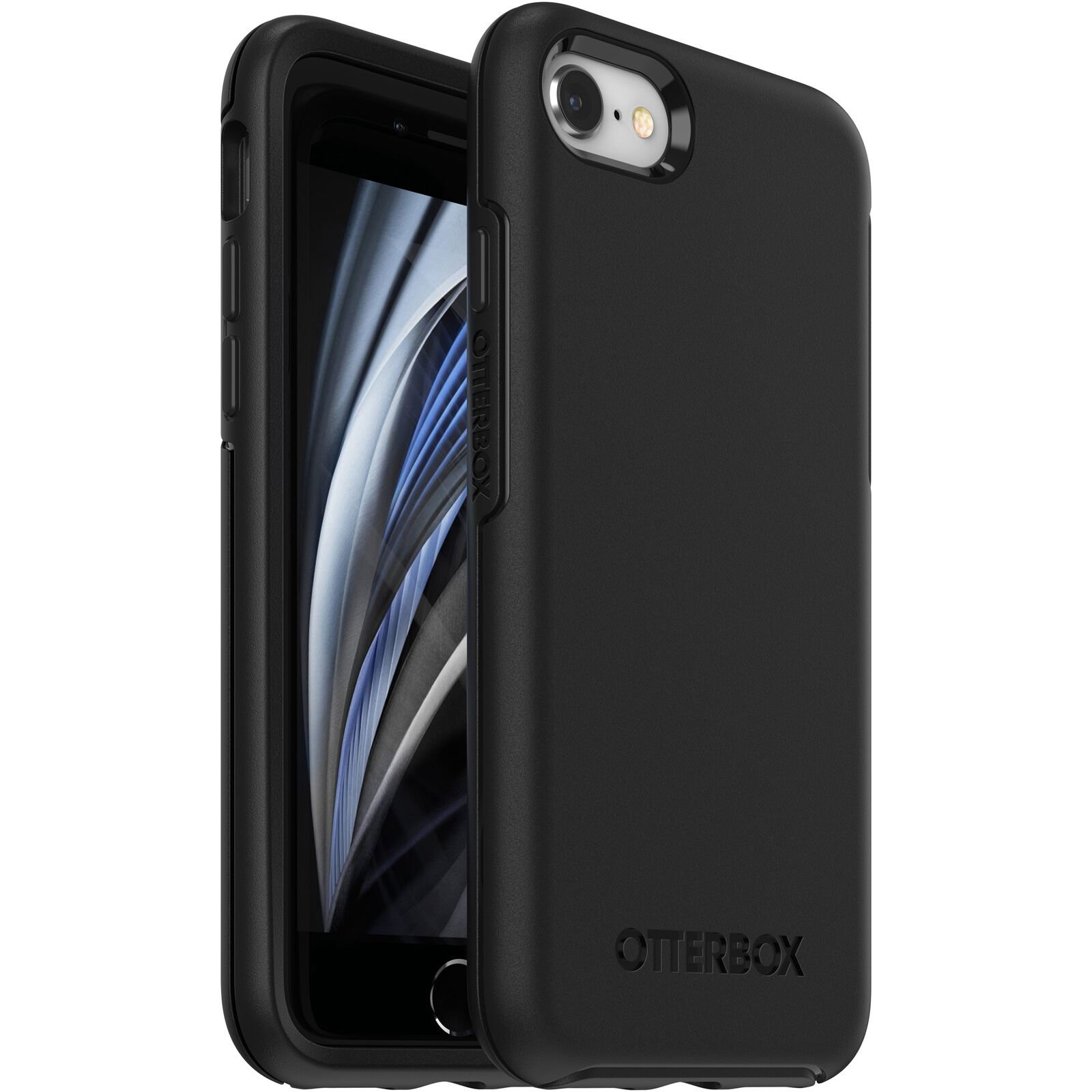 iPhone SE 2022 Stødsikkert cover Symmetry, Sort