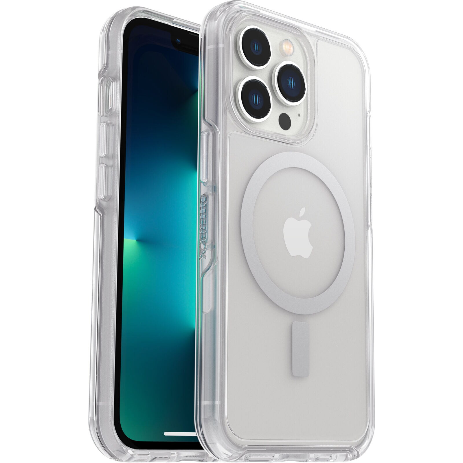 iPhone 13 Pro Stødsikkert MagSafe-cover Symmetry Plus, Gennemsigtig