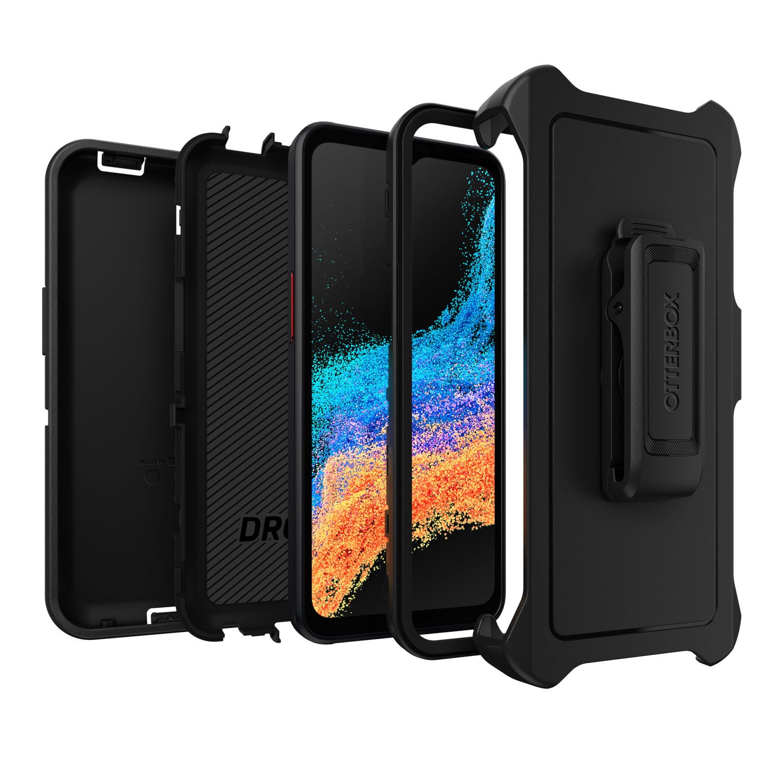 Samsung Galaxy Xcover 6 Pro Defender - Robust mobilcover med høj beskyttelsesgrad, Sort