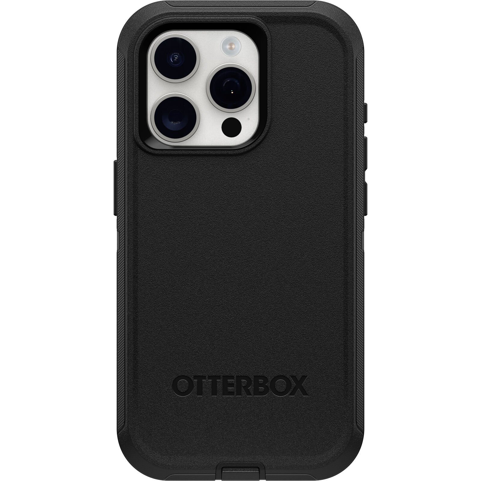 iPhone 15 Pro Defender - Robust mobilcover med høj beskyttelsesgrad, Sort