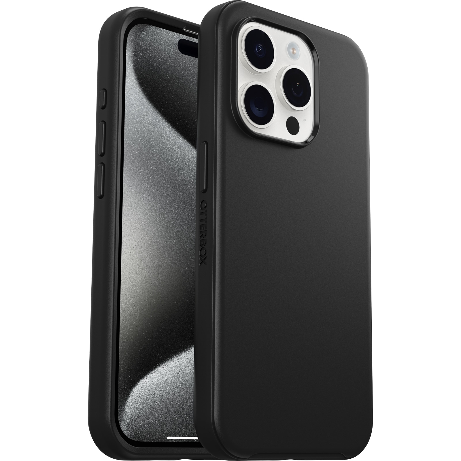 iPhone 15 Pro Stødsikkert MagSafe-cover Symmetry Plus, Sort