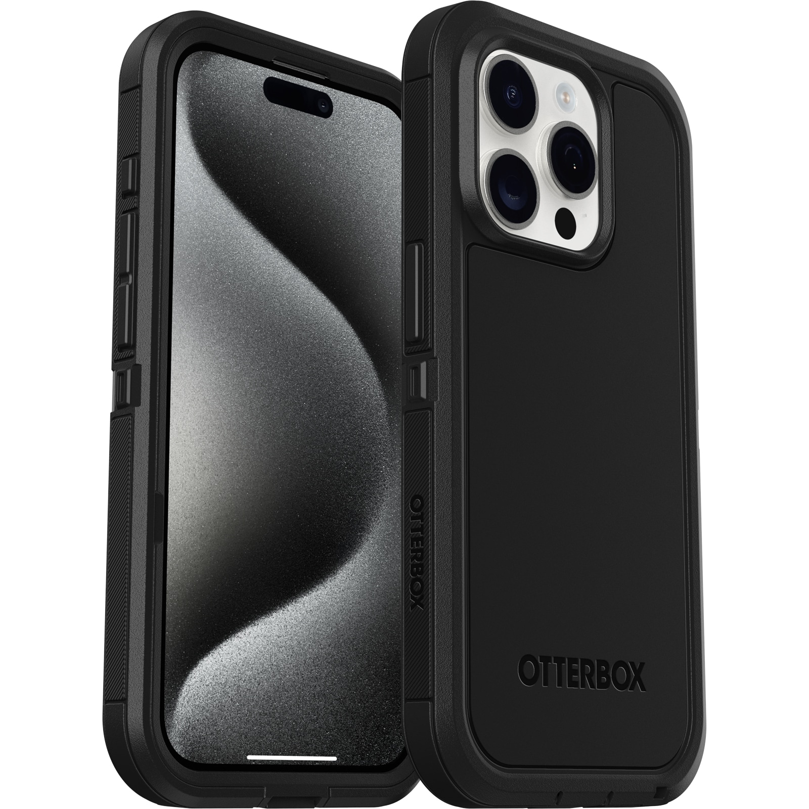 iPhone 15 Pro Defender XT Ekstremt stødafvisende MagSafe-cover, Sort