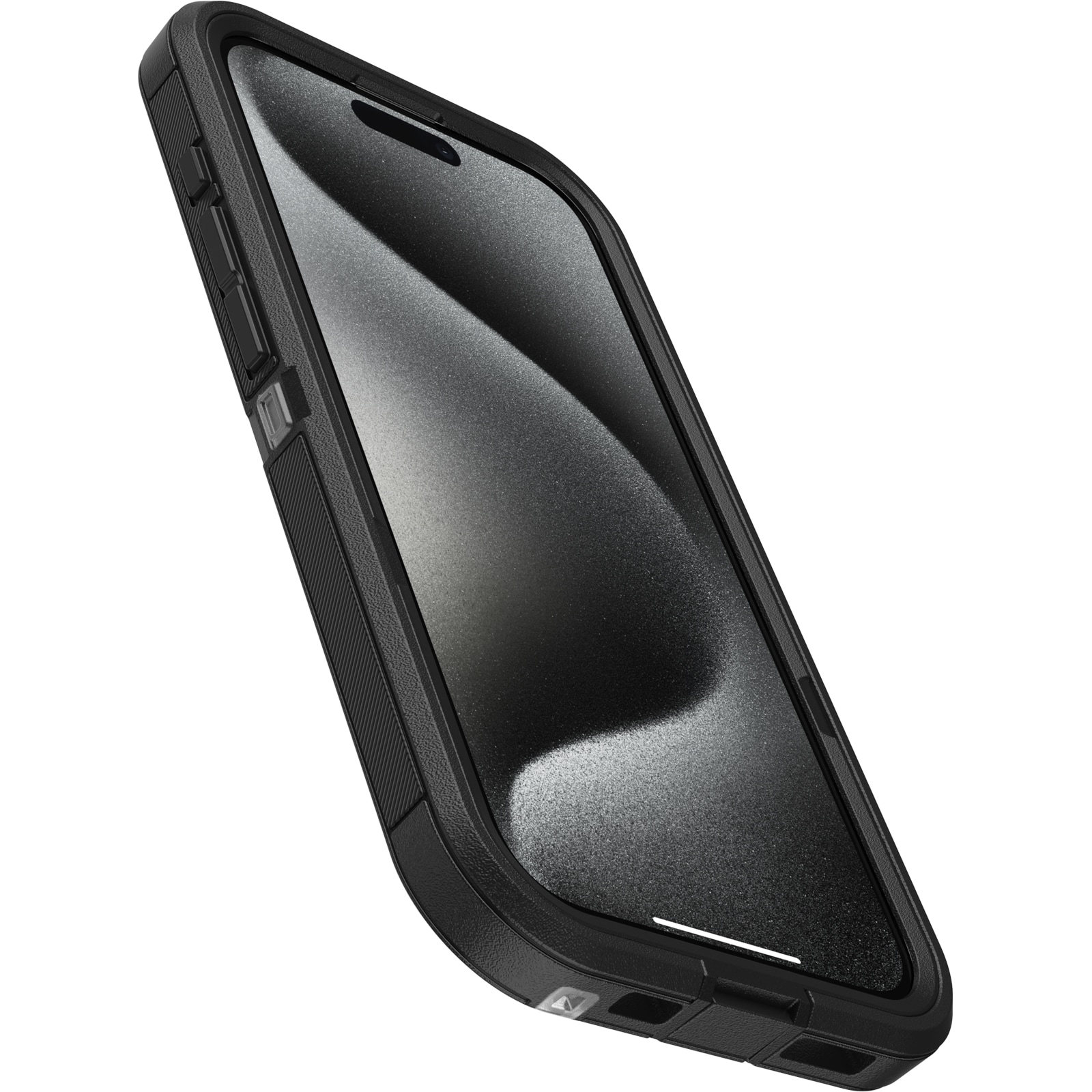iPhone 15 Pro Defender XT Ekstremt stødafvisende MagSafe-cover, Sort/gennemsigtig