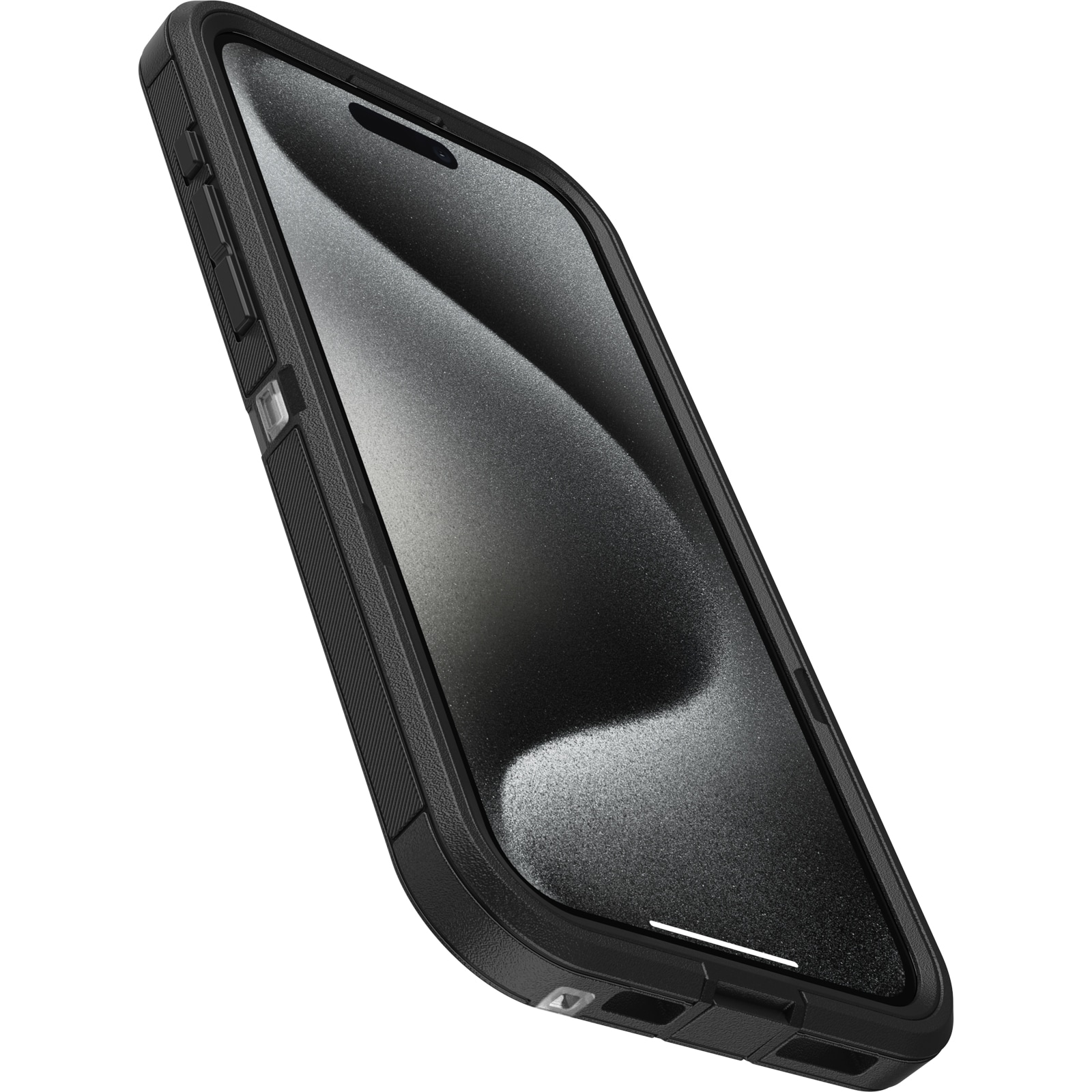 iPhone 15 Pro Max Defender XT Ekstremt stødafvisende MagSafe-cover, Sort/gennemsigtig