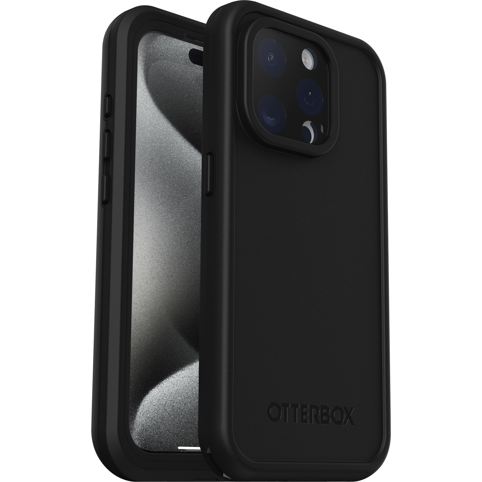 iPhone 15 Pro FRE mobilcover med MagSafe og maksimal beskyttelse, Sort