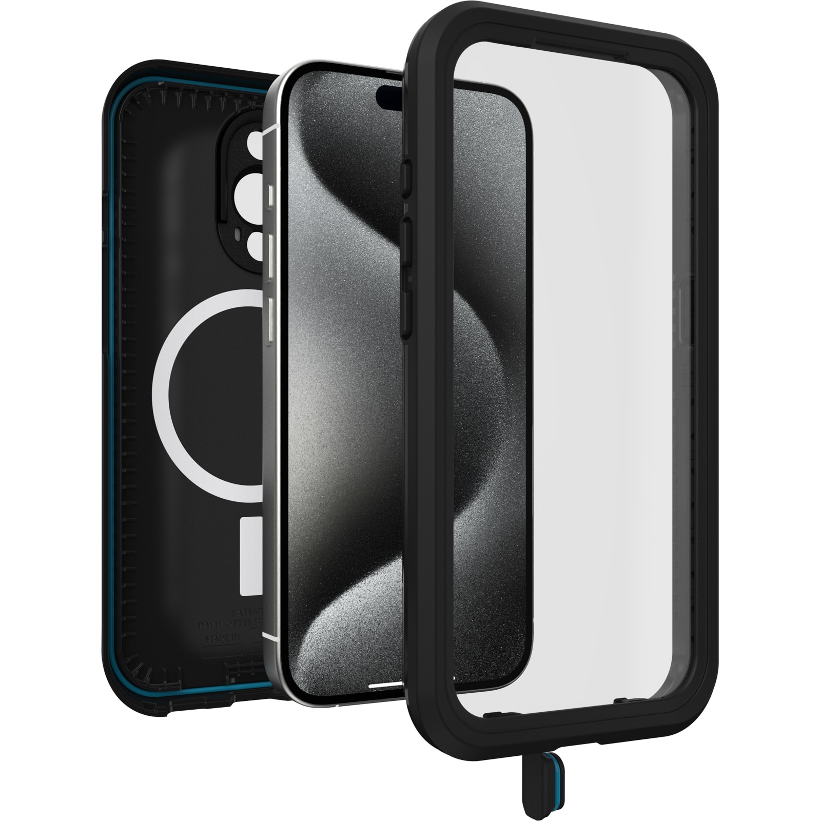iPhone 15 Pro FRE mobilcover med MagSafe og maksimal beskyttelse, Sort