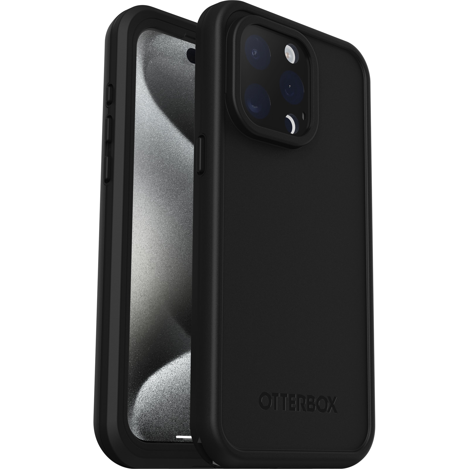 iPhone 15 Pro Max FRE mobilcover med MagSafe og maksimal beskyttelse, Sort