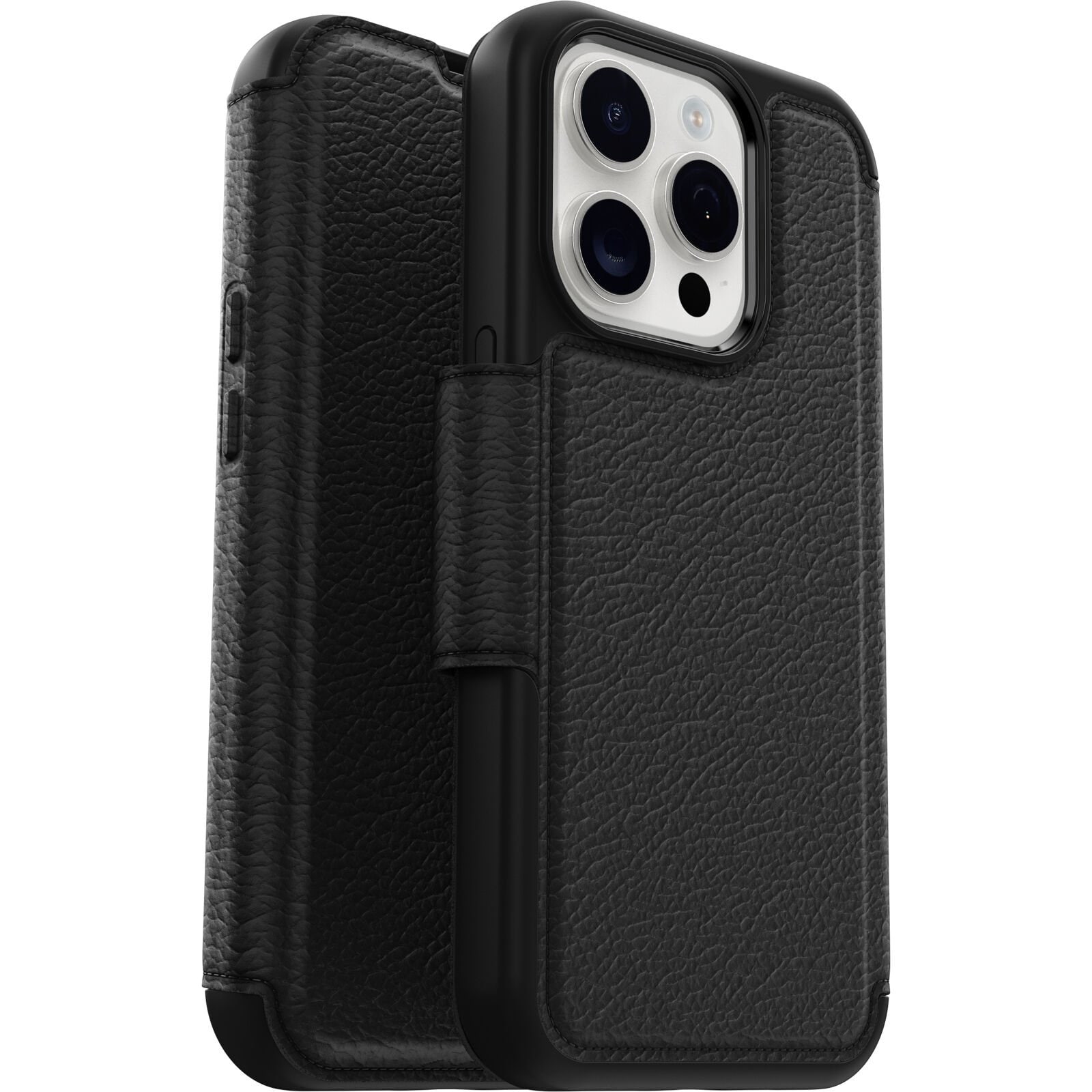 iPhone 15 Pro Pungetui med MagSafe Strada, Sort