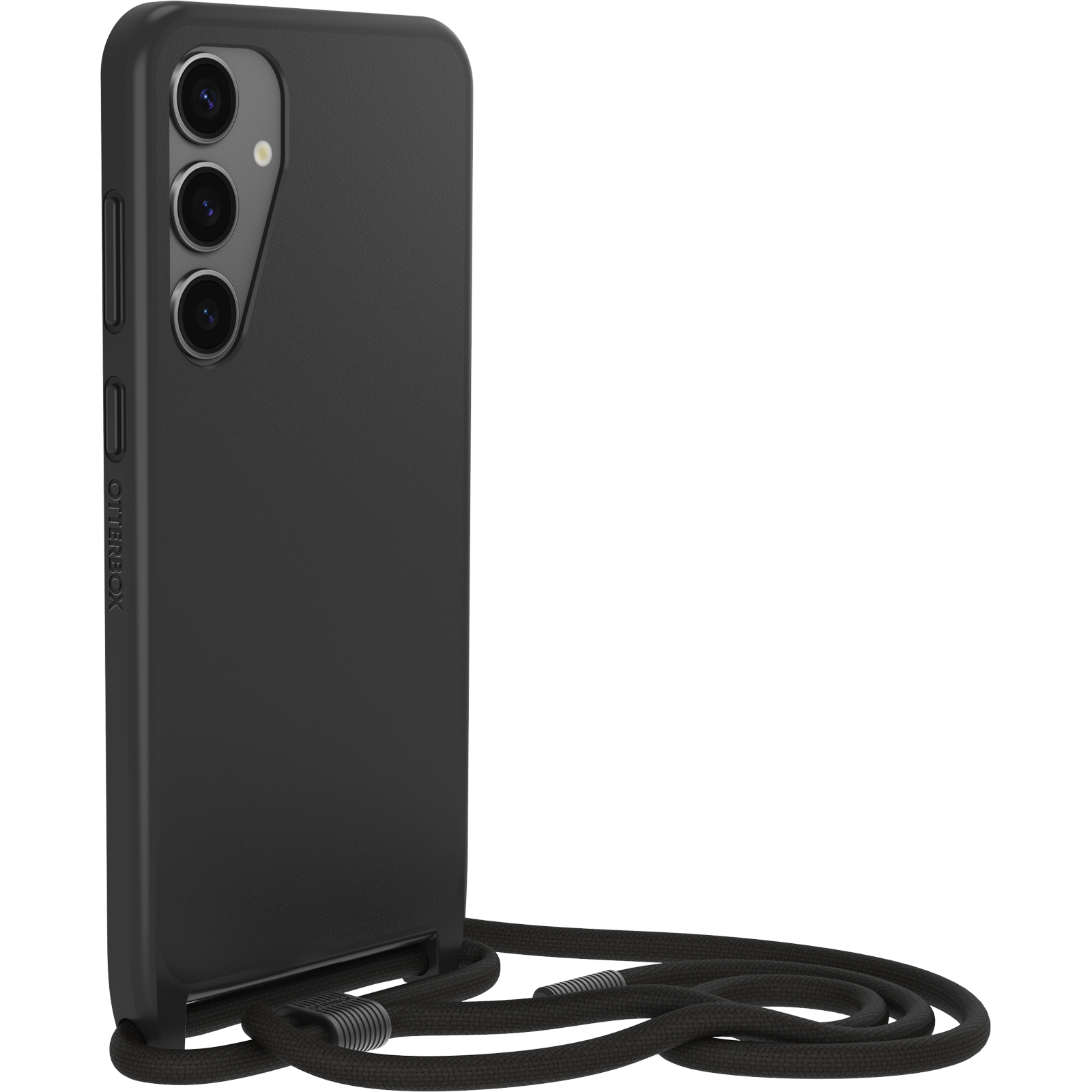 Samsung Galaxy S24 Plus Cover med halskæde React Necklace, Sort