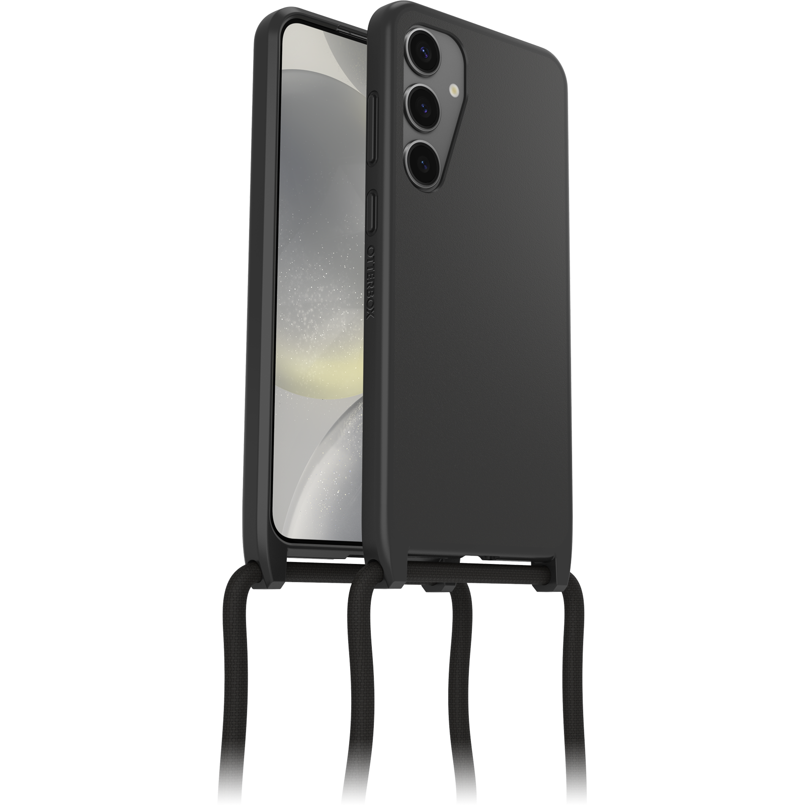 Samsung Galaxy S24 Plus Cover med halskæde React Necklace, Sort