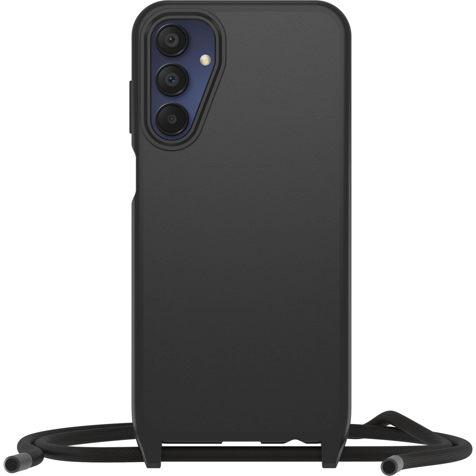 Samsung Galaxy A15 Cover med halskæde React Necklace, Sort
