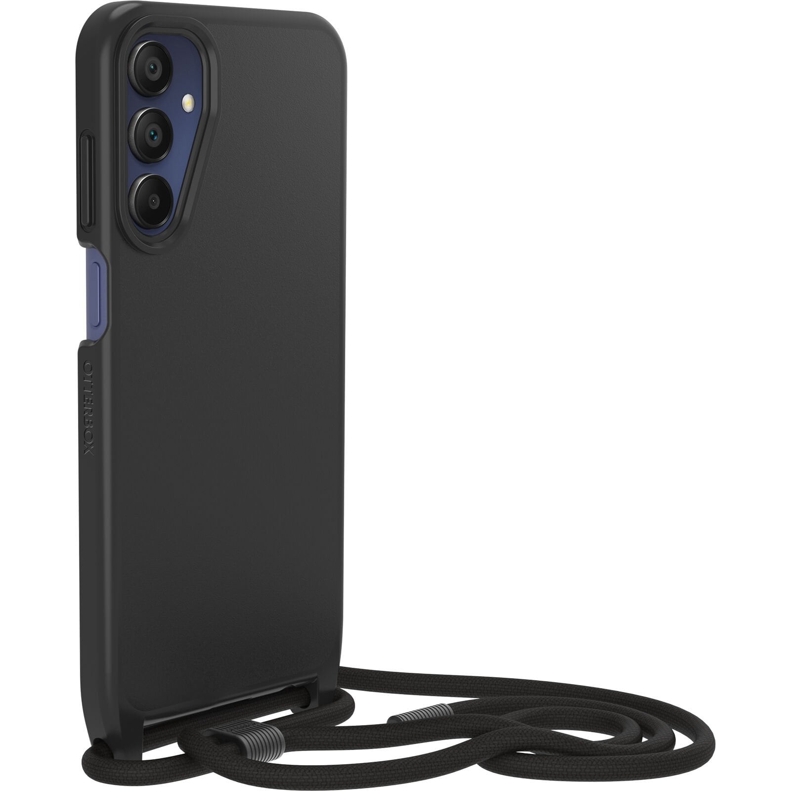 Samsung Galaxy A15 Cover med halskæde React Necklace, Sort