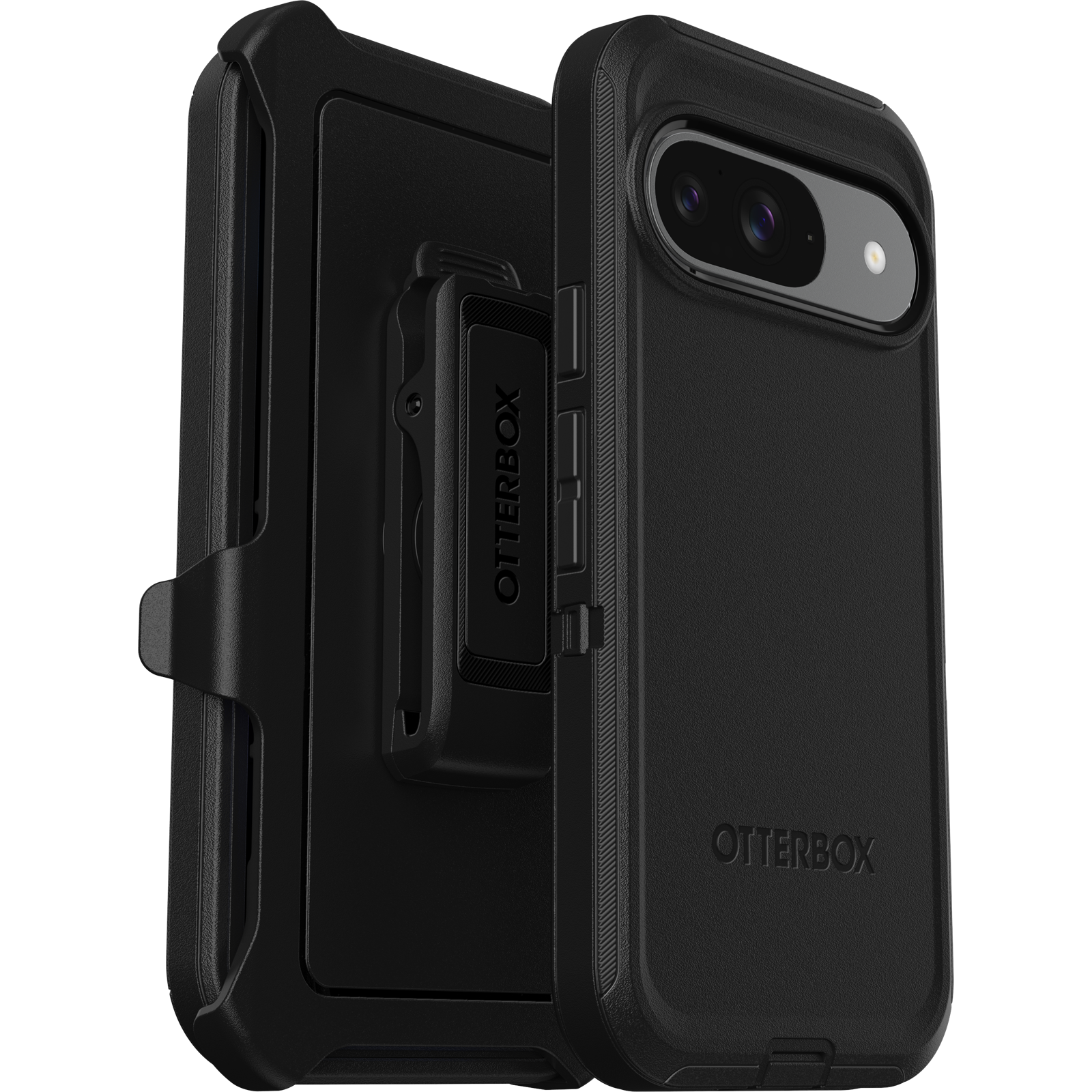 Google Pixel 9 Pro Defender - Robust mobilcover med høj beskyttelsesgrad, Sort