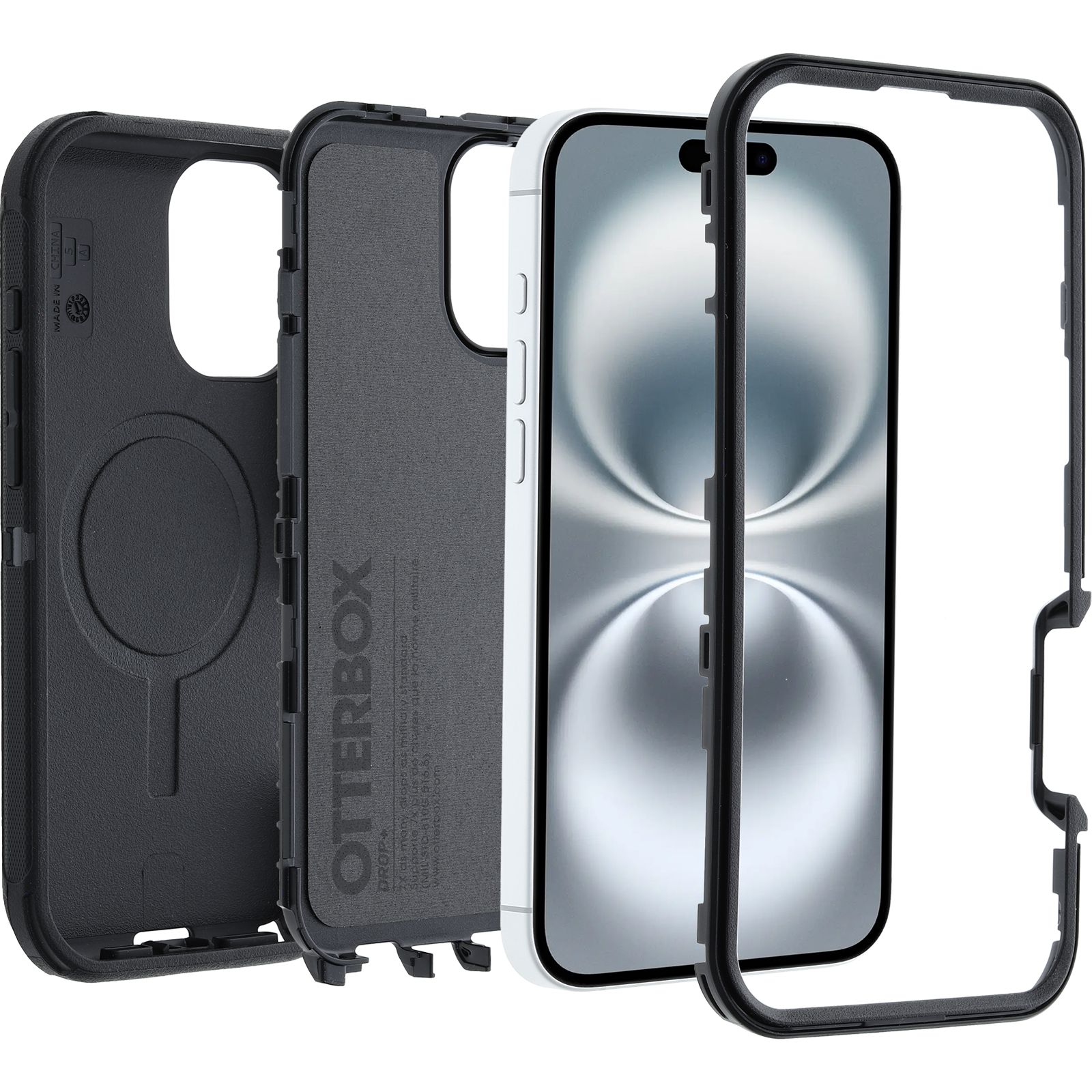 iPhone 16 Plus Defender - Robust MagSafe mobilcover med høj beskyttelsesfaktor, Sort