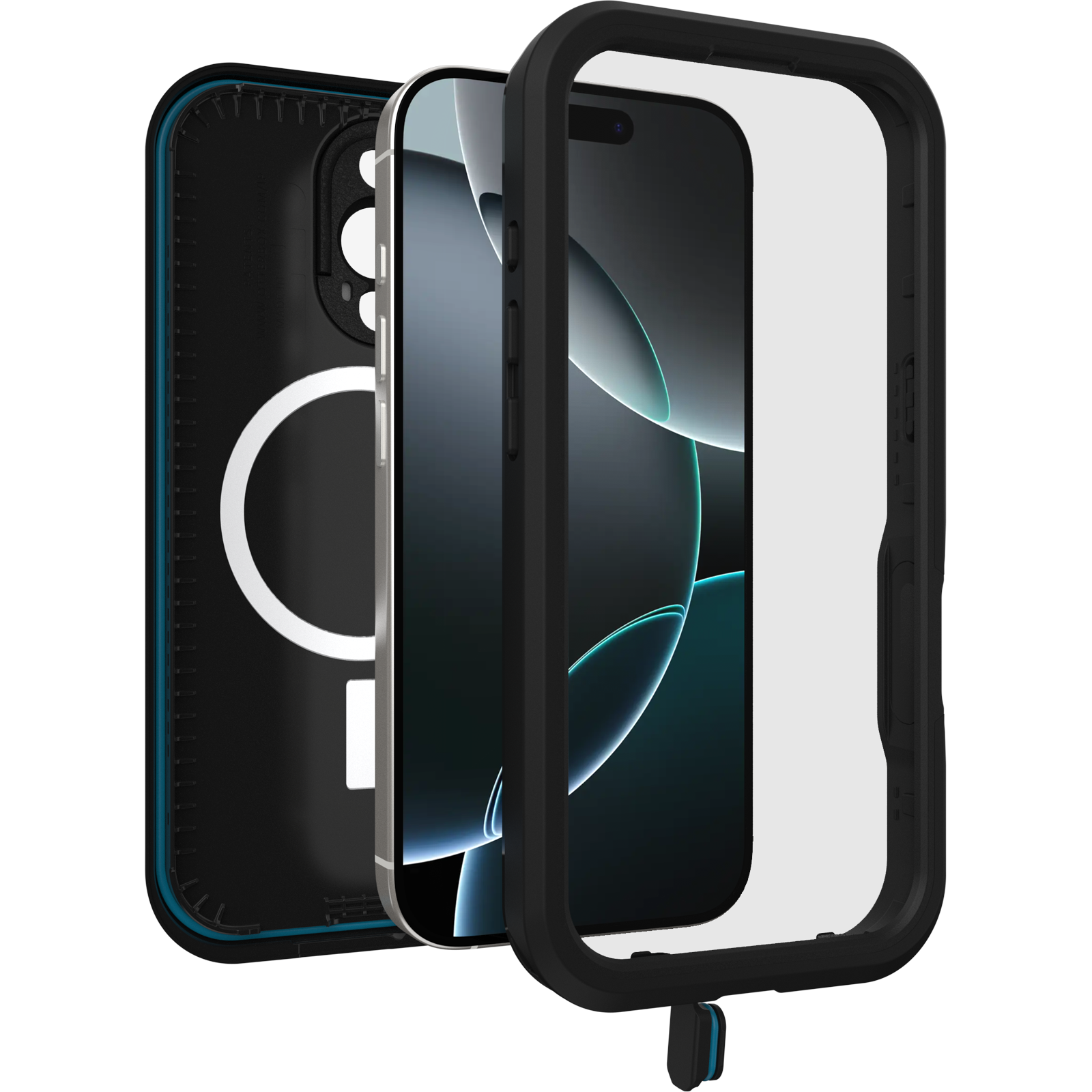 iPhone 16 Pro FRE mobilcover med MagSafe og maksimal beskyttelse, Sort
