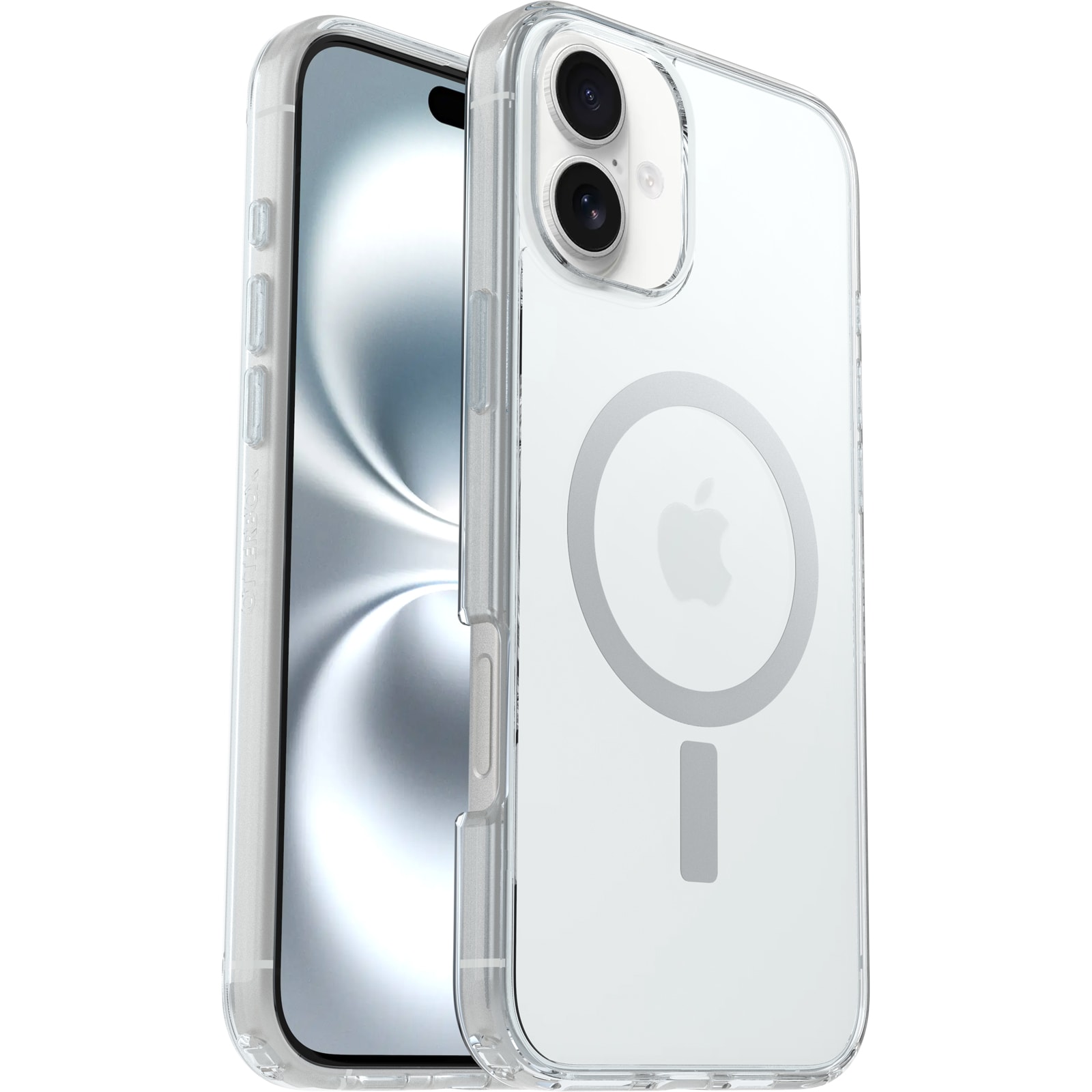 iPhone 16 Plus Stødsikkert MagSafe-cover Symmetry Plus, Gennemsigtig