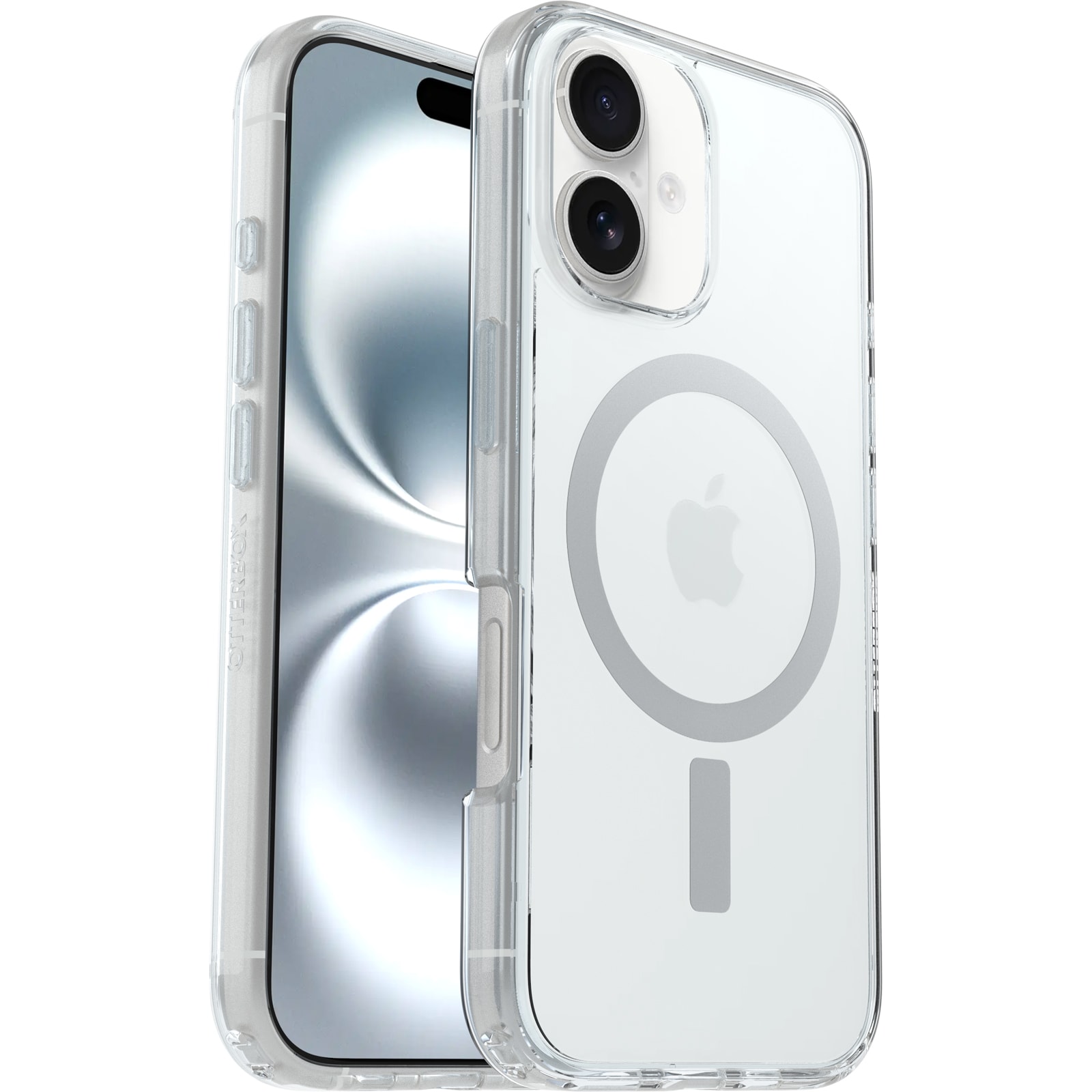 iPhone 16 Stødsikkert MagSafe-cover Symmetry Plus, Gennemsigtig