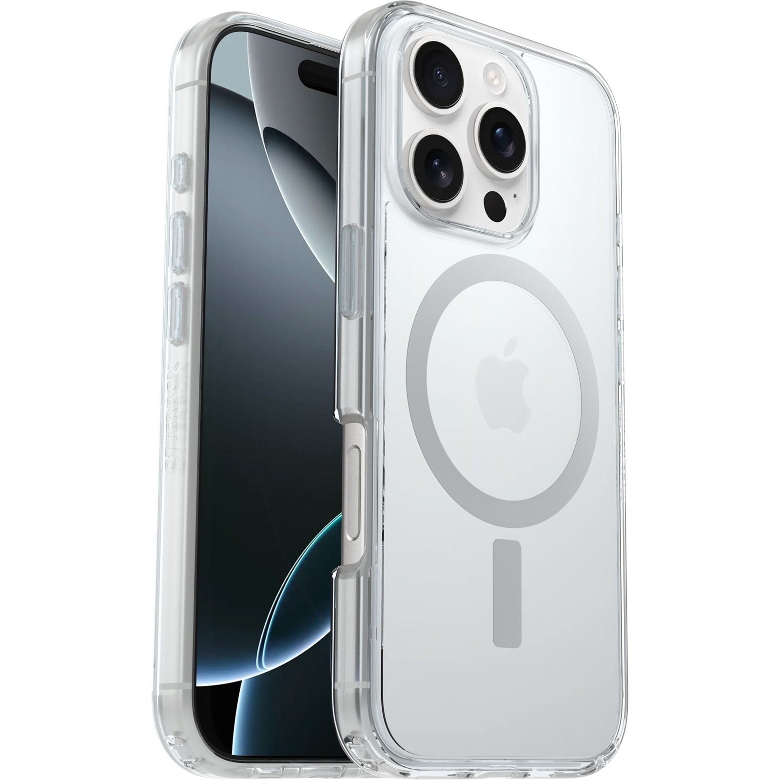 iPhone 16 Pro Stødsikkert MagSafe-cover Symmetry Plus, Gennemsigtig