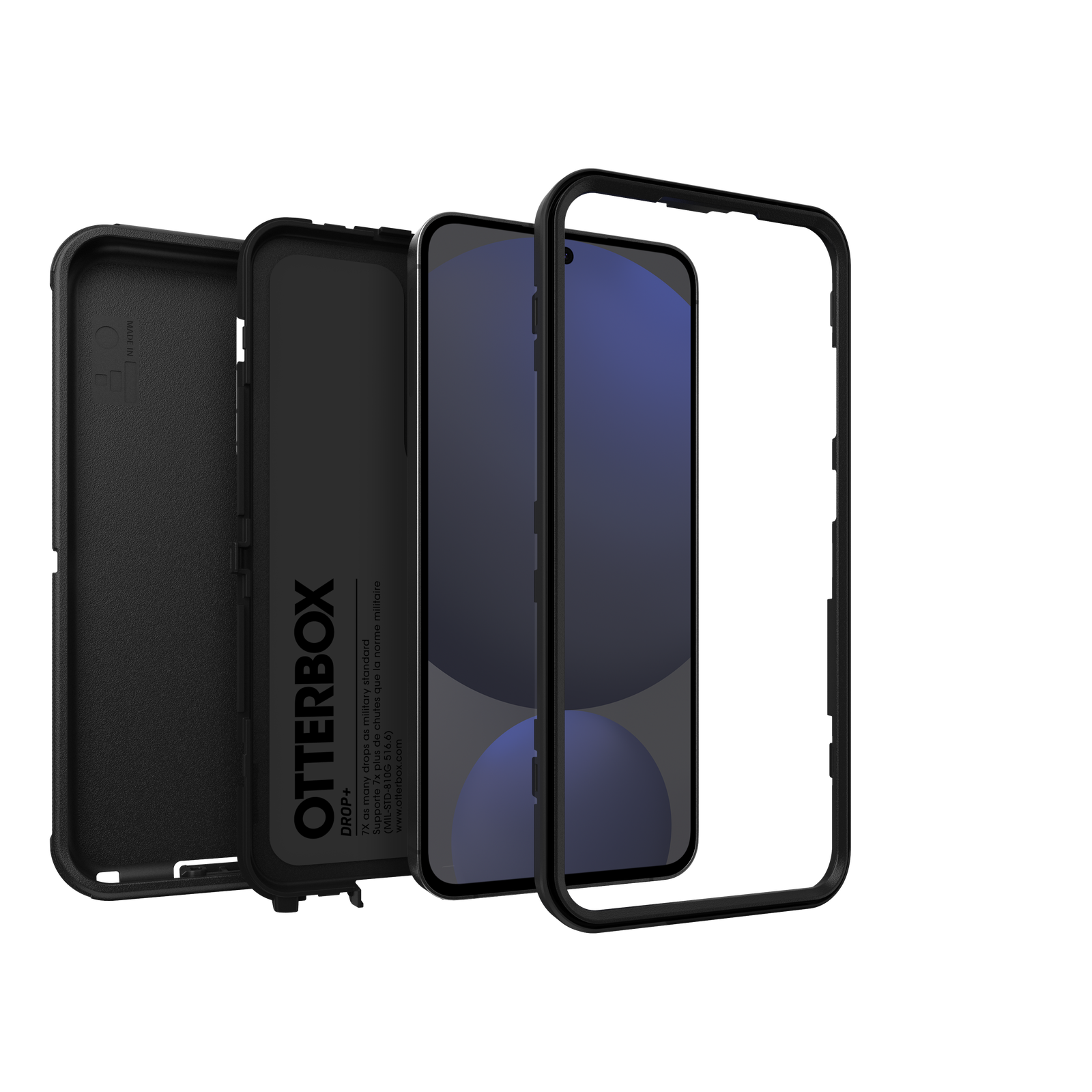 Samsung Galaxy S24 FE Defender - Robust mobilcover med høj beskyttelsesgrad, Sort