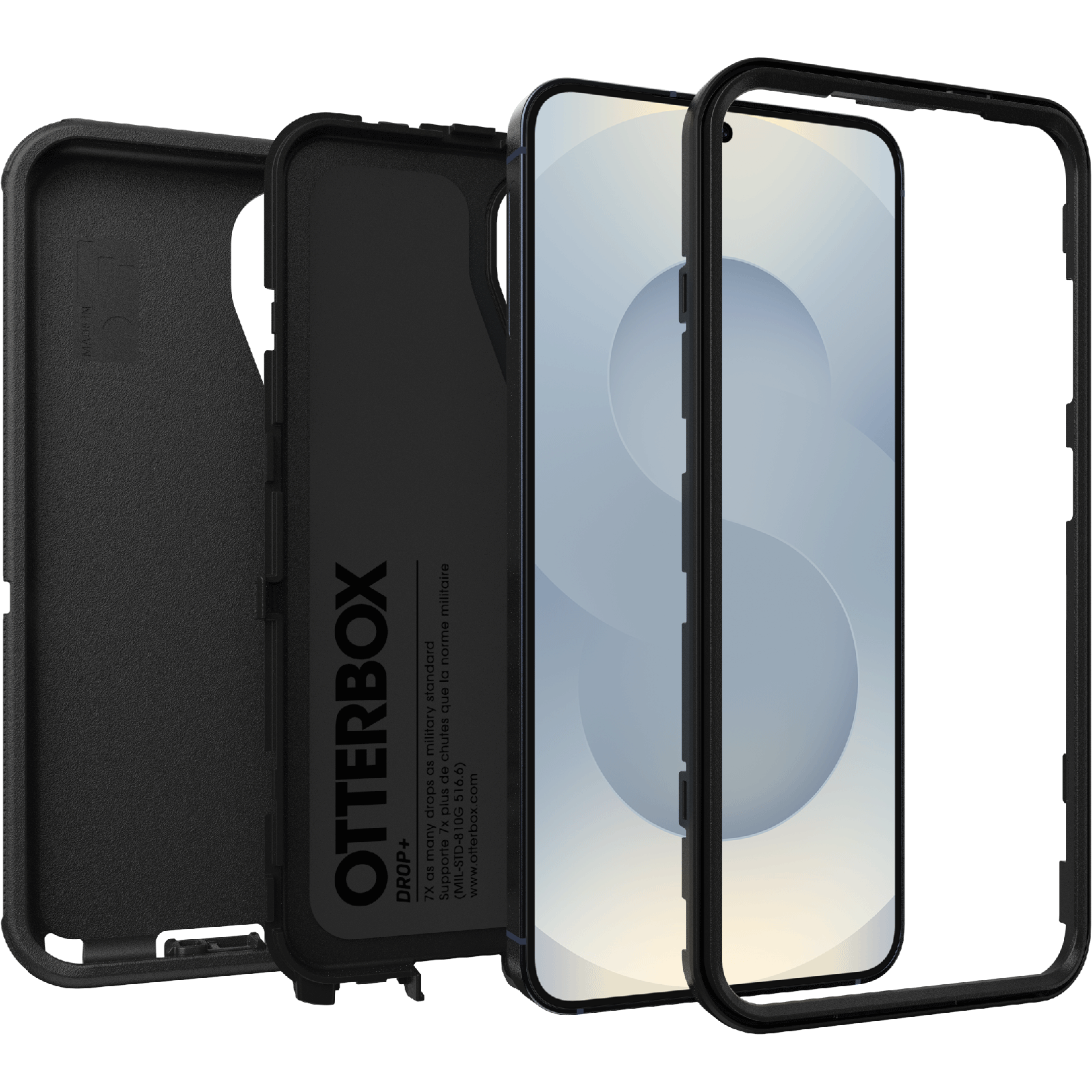 Samsung Galaxy S24 Defender - Robust mobilcover med høj beskyttelsesgrad, Sort