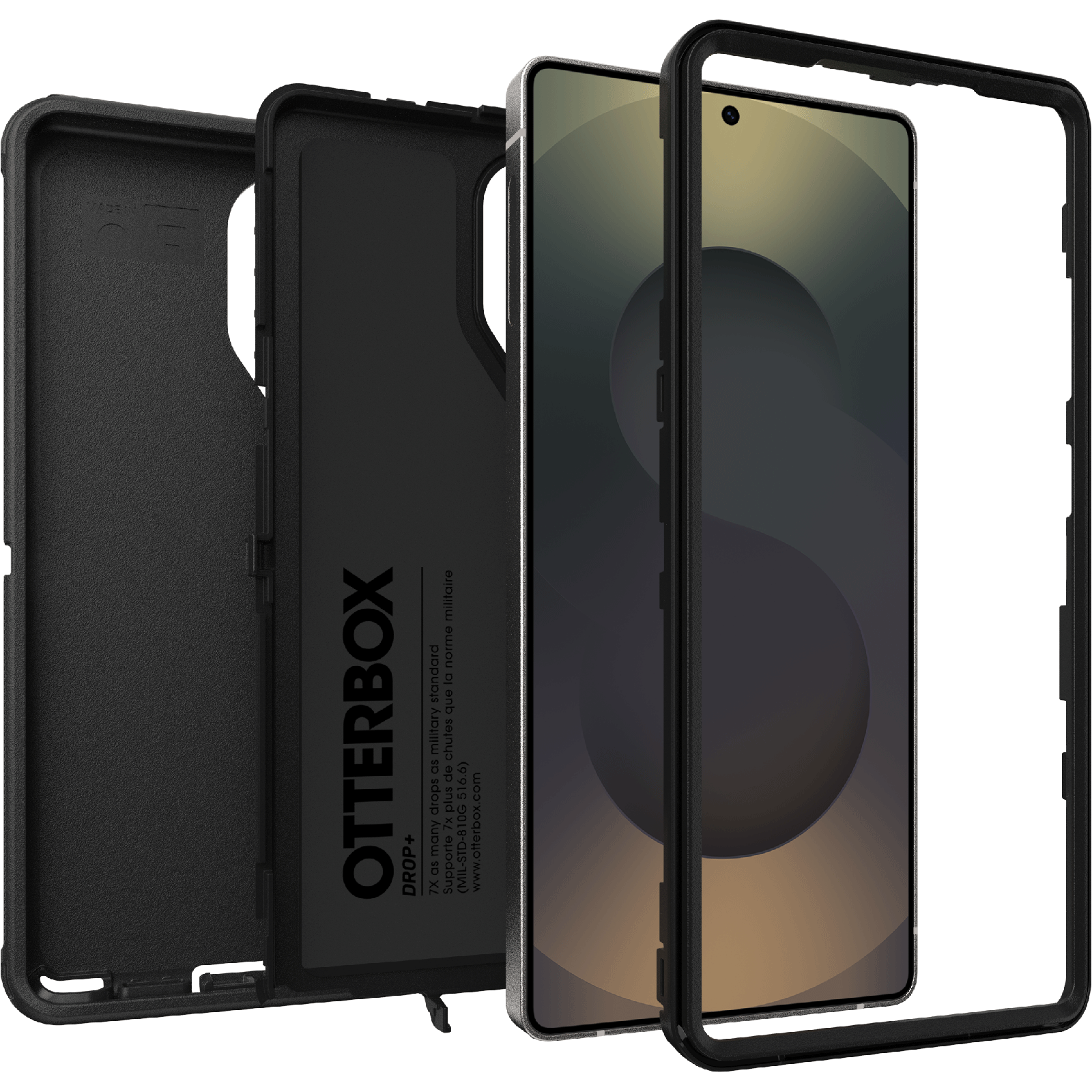 Samsung Galaxy S25 Ultra Defender - Robust mobilcover med høj beskyttelsesgrad, Sort