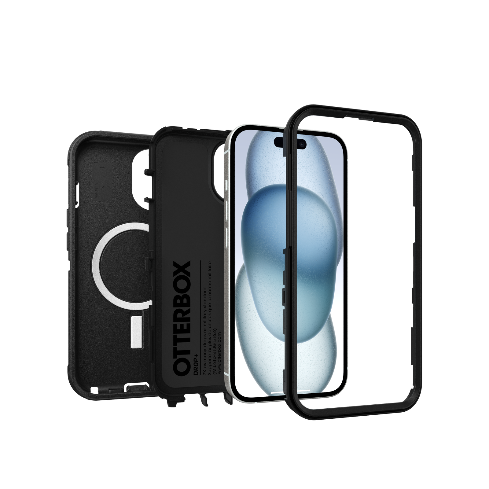 iPhone 13 Defender - Robust mobilcover med høj beskyttelsesgrad, Sort