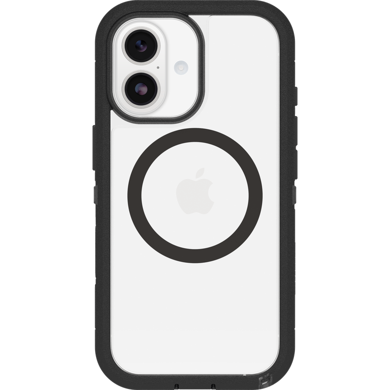 iPhone 17 Defender XT Ekstremt stødafvisende MagSafe-cover, Sort/gennemsigtig