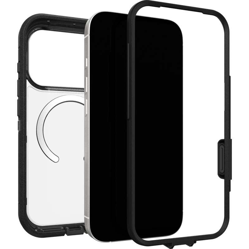 iPhone 17 Pro Defender XT Ekstremt stødafvisende MagSafe-cover, Sort/gennemsigtig