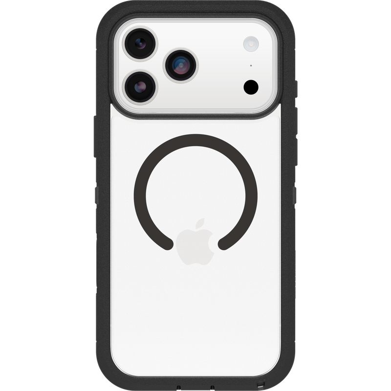 iPhone 17 Pro Max Defender XT Ekstremt stødafvisende MagSafe-cover, Sort/gennemsigtig