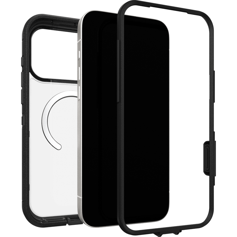 iPhone 17 Pro Max Defender XT Ekstremt stødafvisende MagSafe-cover, Sort/gennemsigtig
