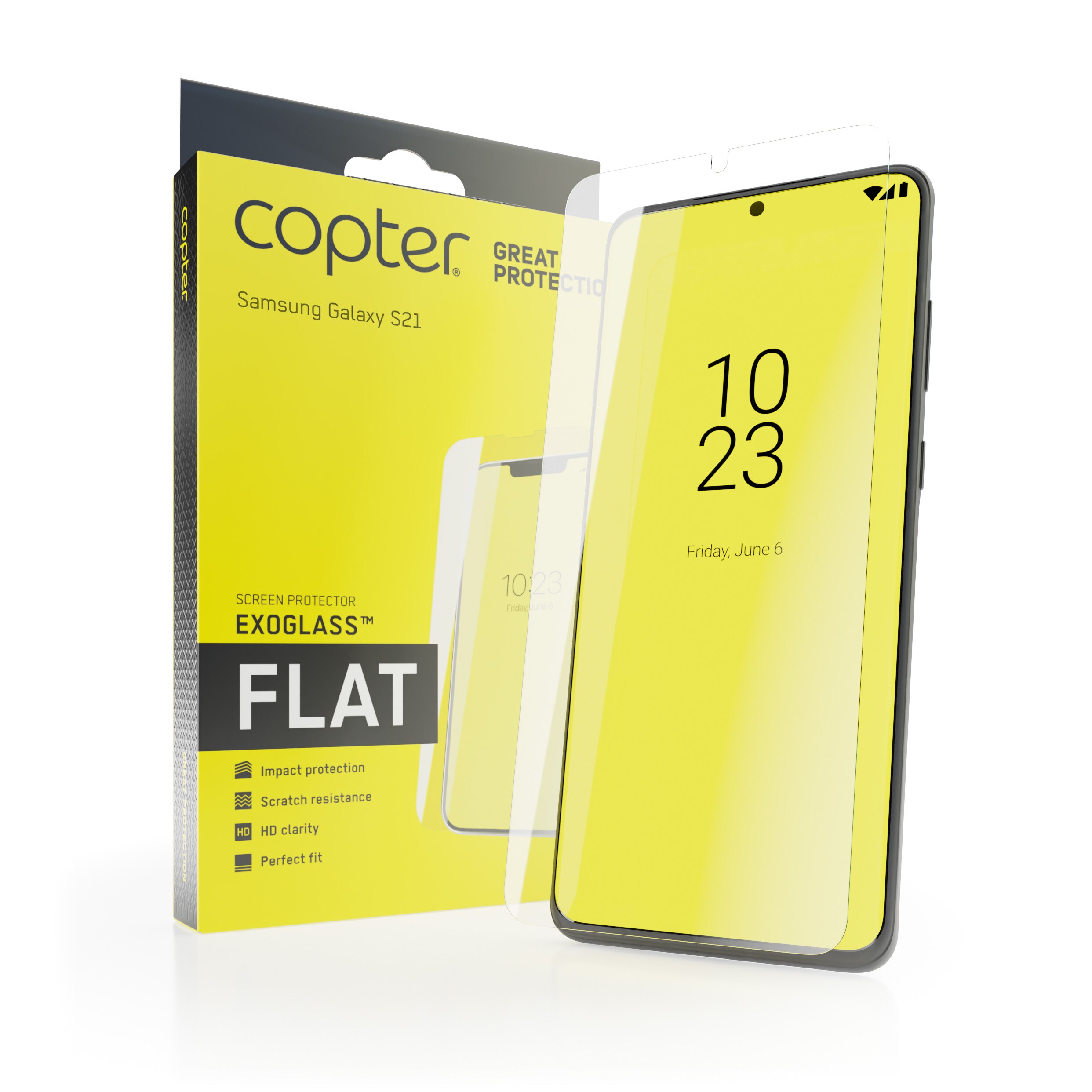Samsung Galaxy S21 Skærmbeskytter i hærdet glas - Exoglass