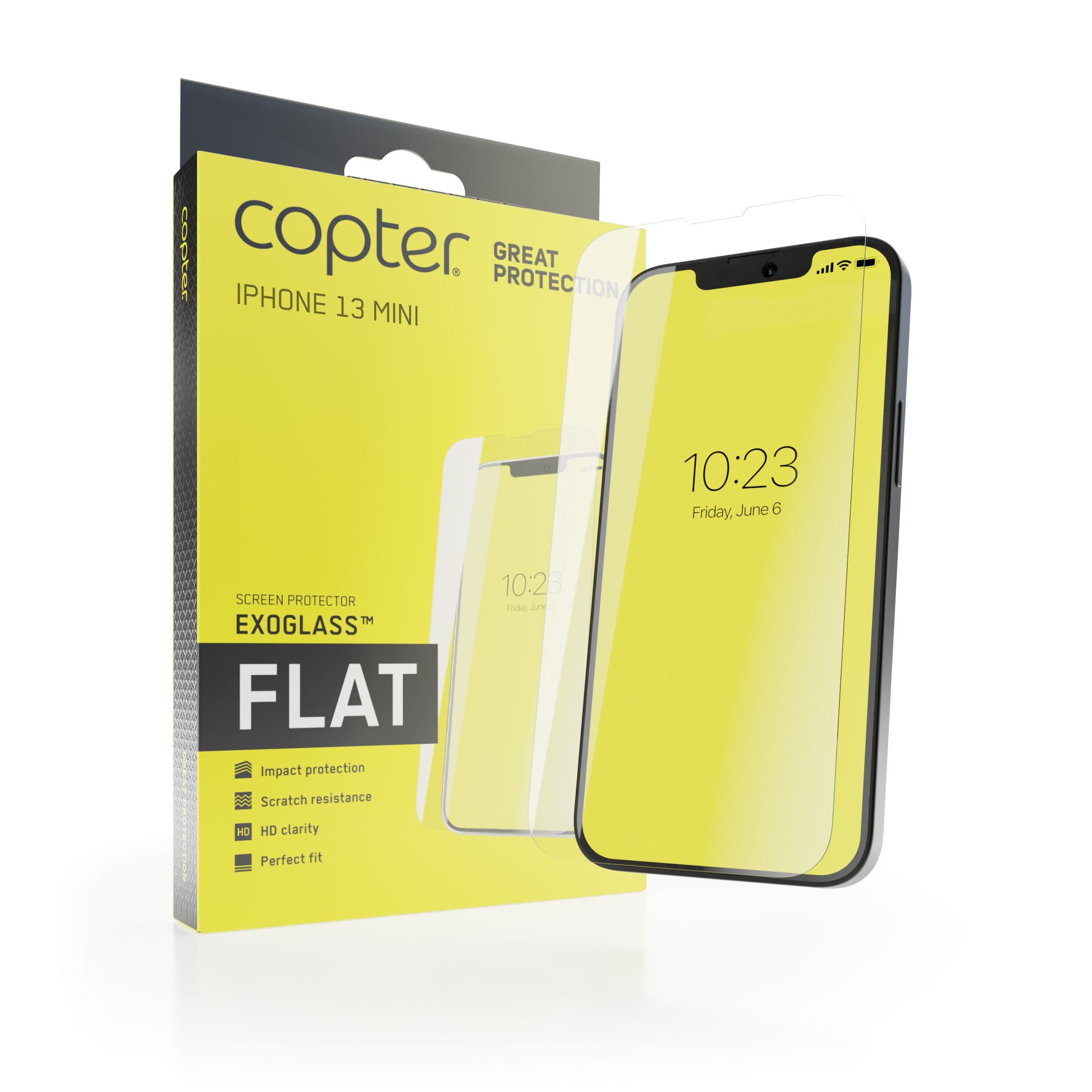 iPhone 13 Mini Skærmbeskytter i hærdet glas - Exoglass