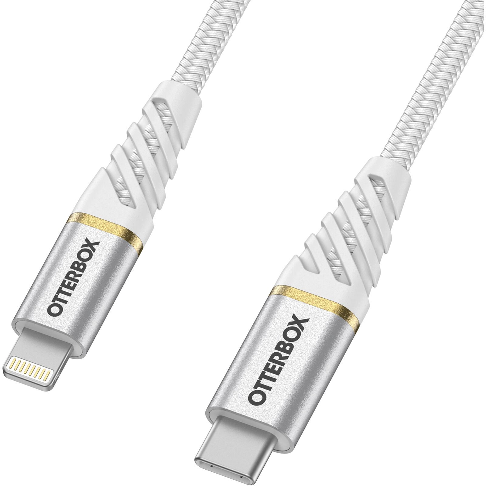 USB-C til Lightning Premium Fast Charge kabel 2m, Hvid