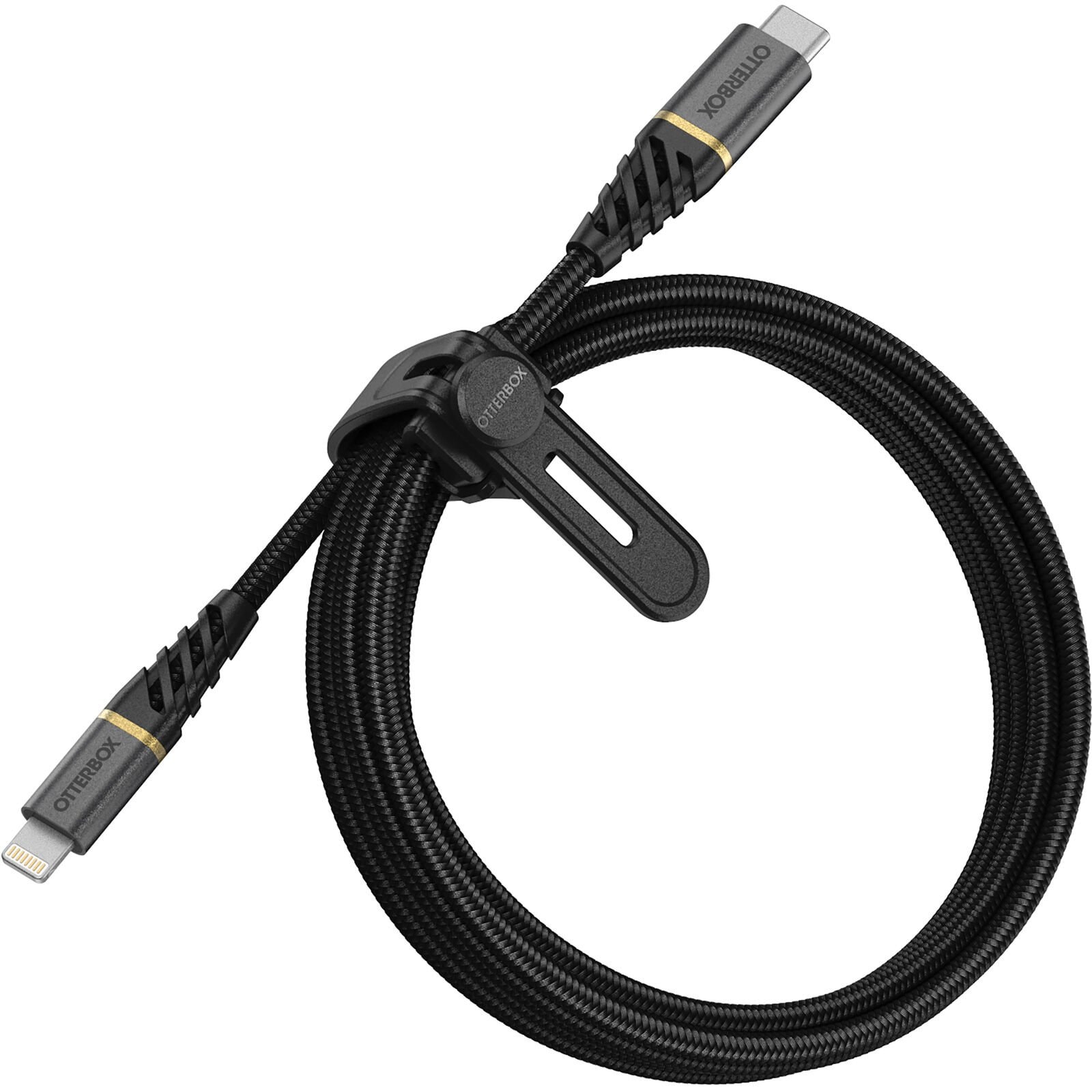 USB-C til Lightning Premium Fast Charge kabel 2m, Sort