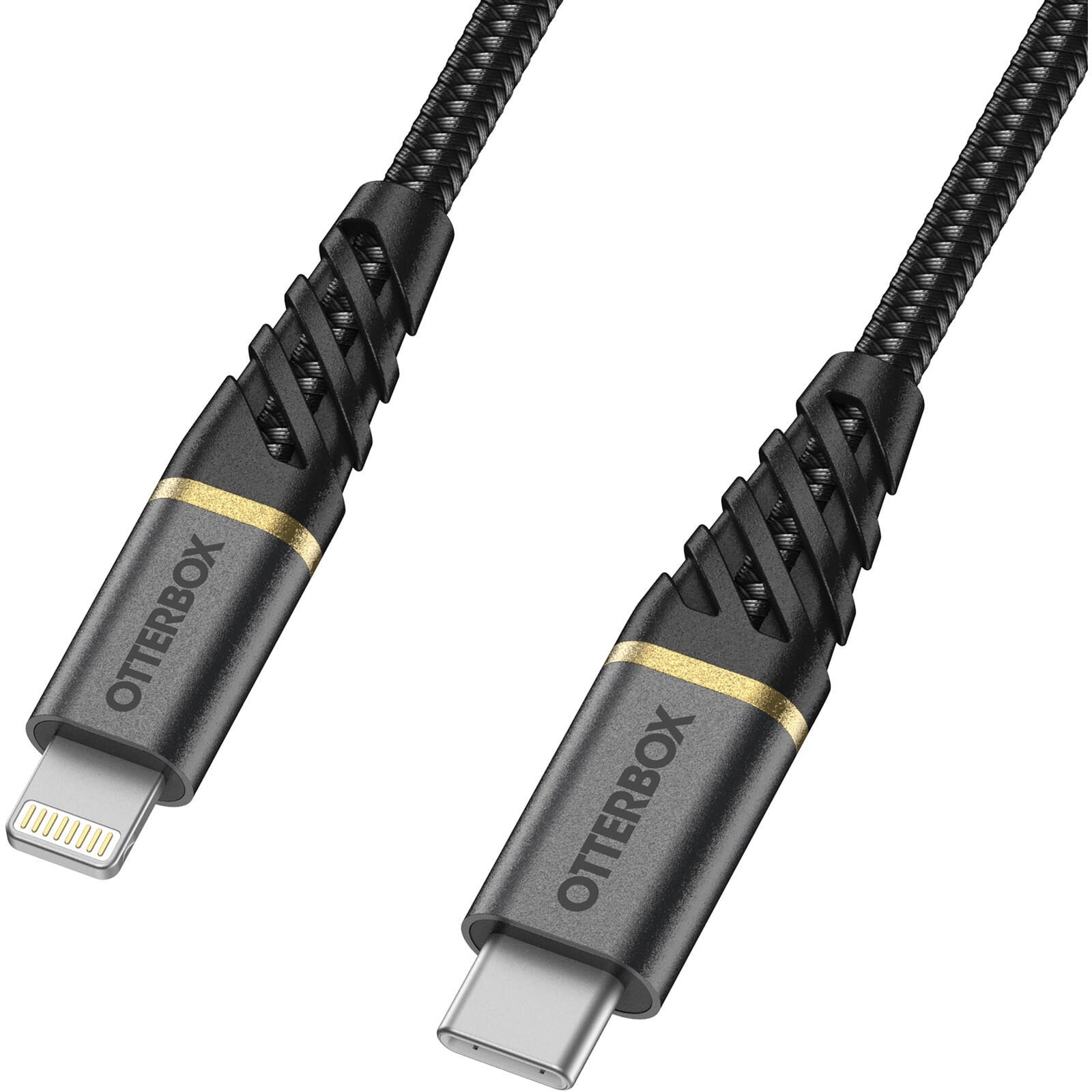 USB-C til Lightning Premium Fast Charge kabel 2m, Sort