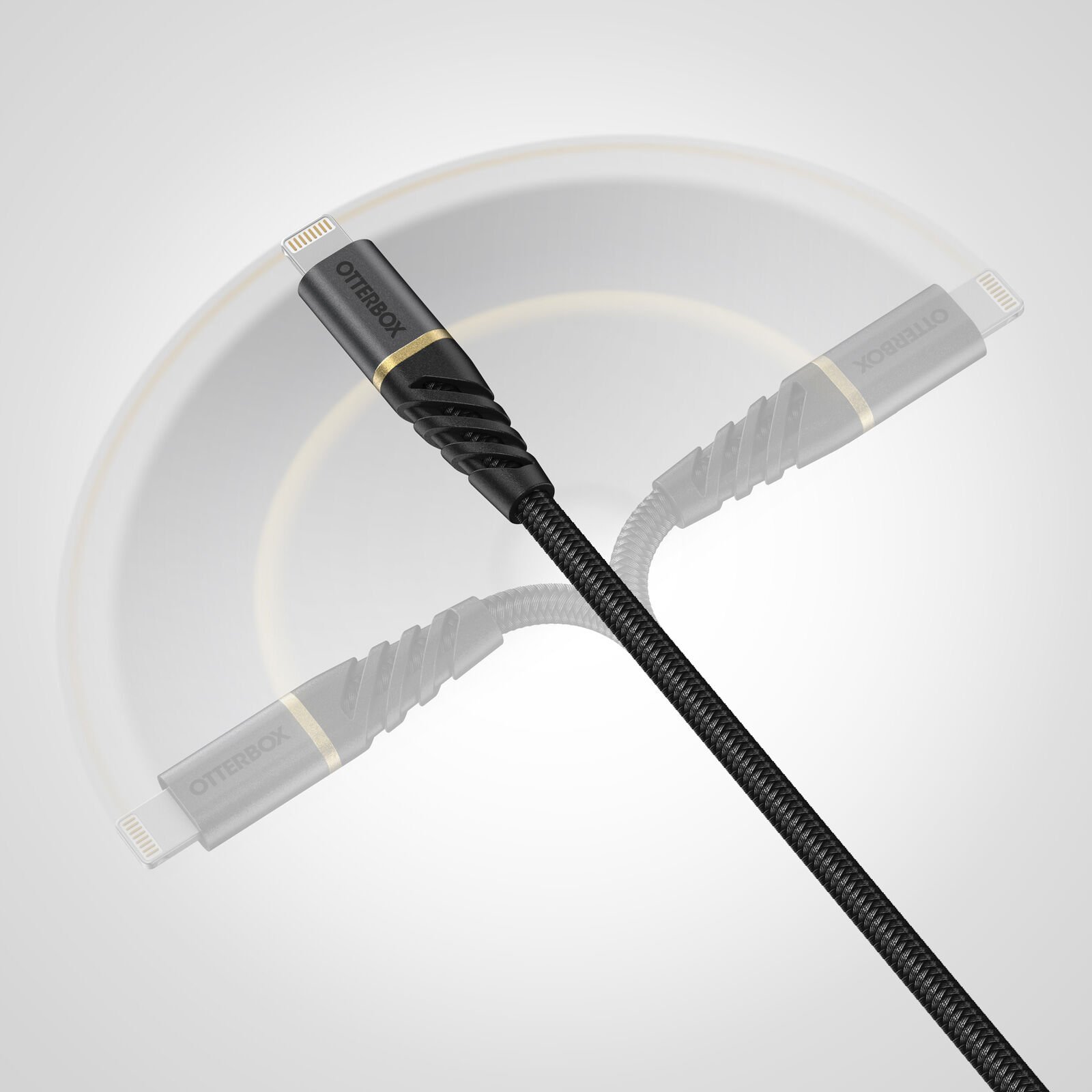 USB-C til Lightning Premium Fast Charge kabel 2m, Sort