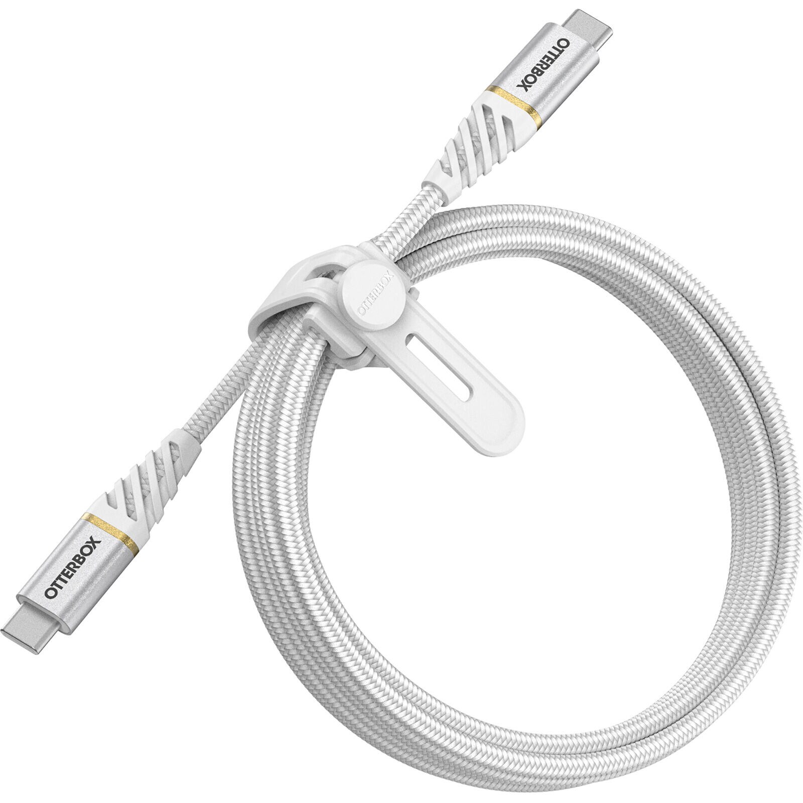 USB-C til USB-C Premium Fast Charge kabel 2m, Hvid