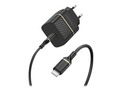 Fast Charge vægoplader + kabel USB-C til USB-C 20W, Black