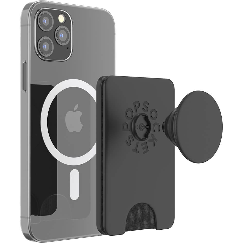 PopWallet+ MagSafe mobilpung med aftagelig top, Sort