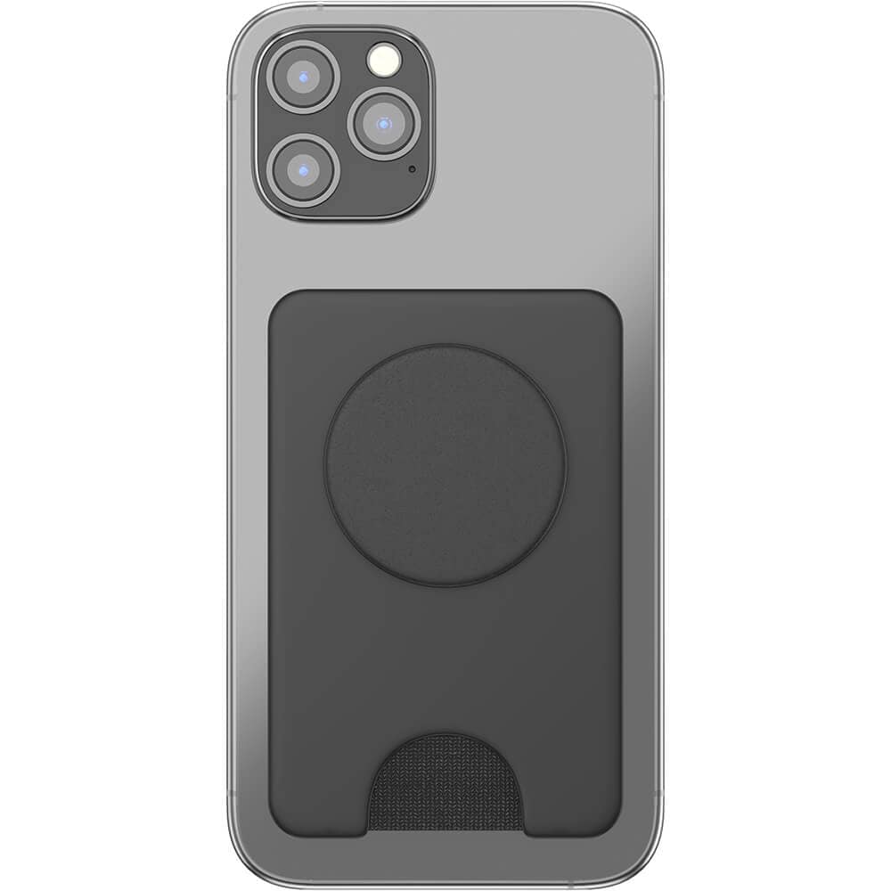 PopWallet+ MagSafe mobilpung med aftagelig top, Sort