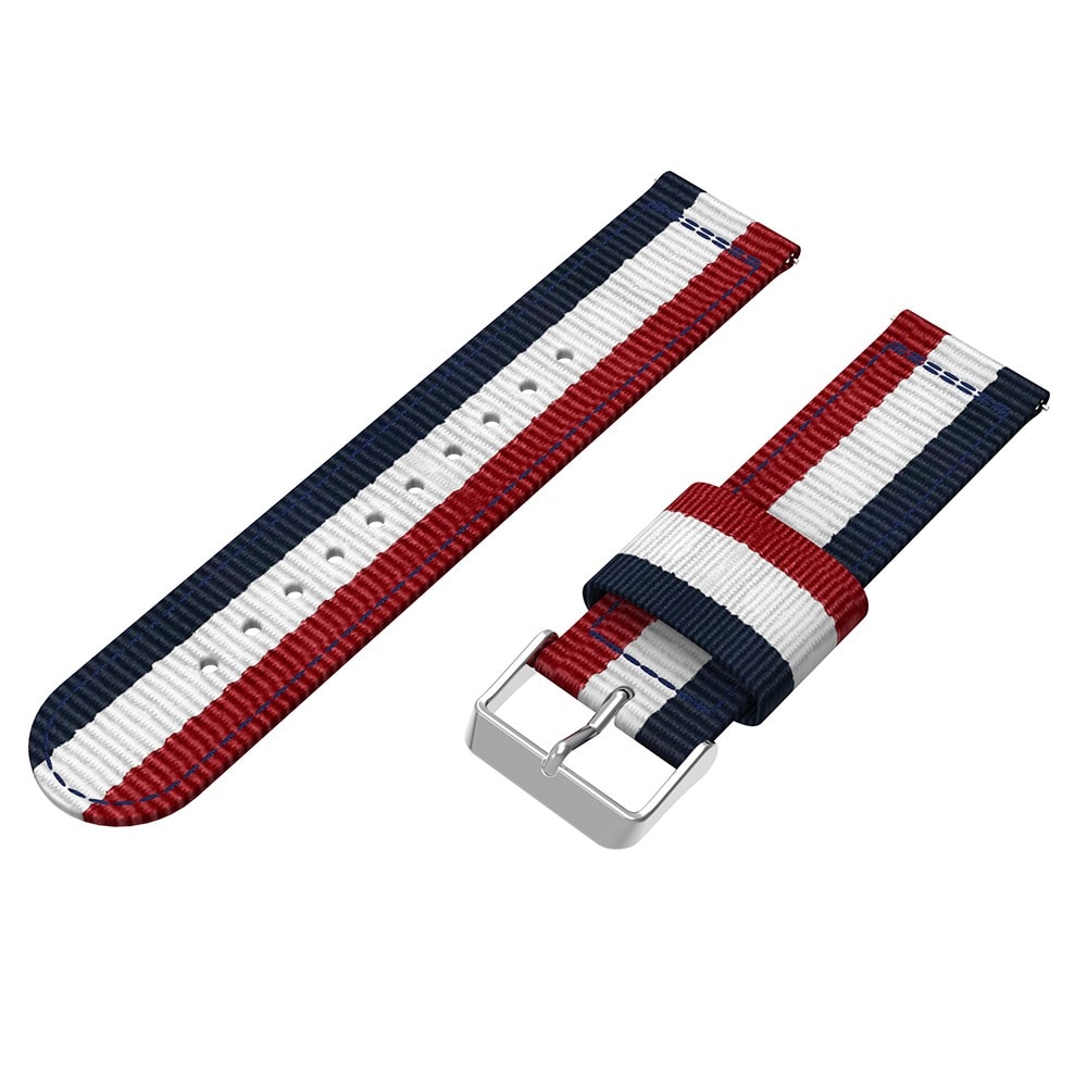 Polar Grit X Pro Armbånd i nylon, blå/hvid/rød
