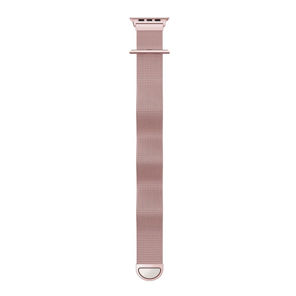 Apple Watch Series 4-6 40mm Armbånd Milanese Loop, Lyserød guld