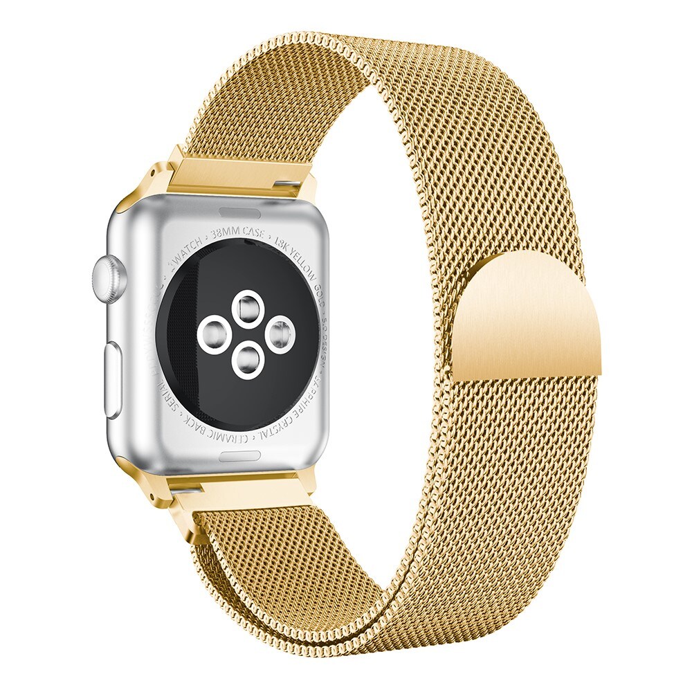 Apple Watch Series 10 42mm Armbånd Milanese Loop, Guld