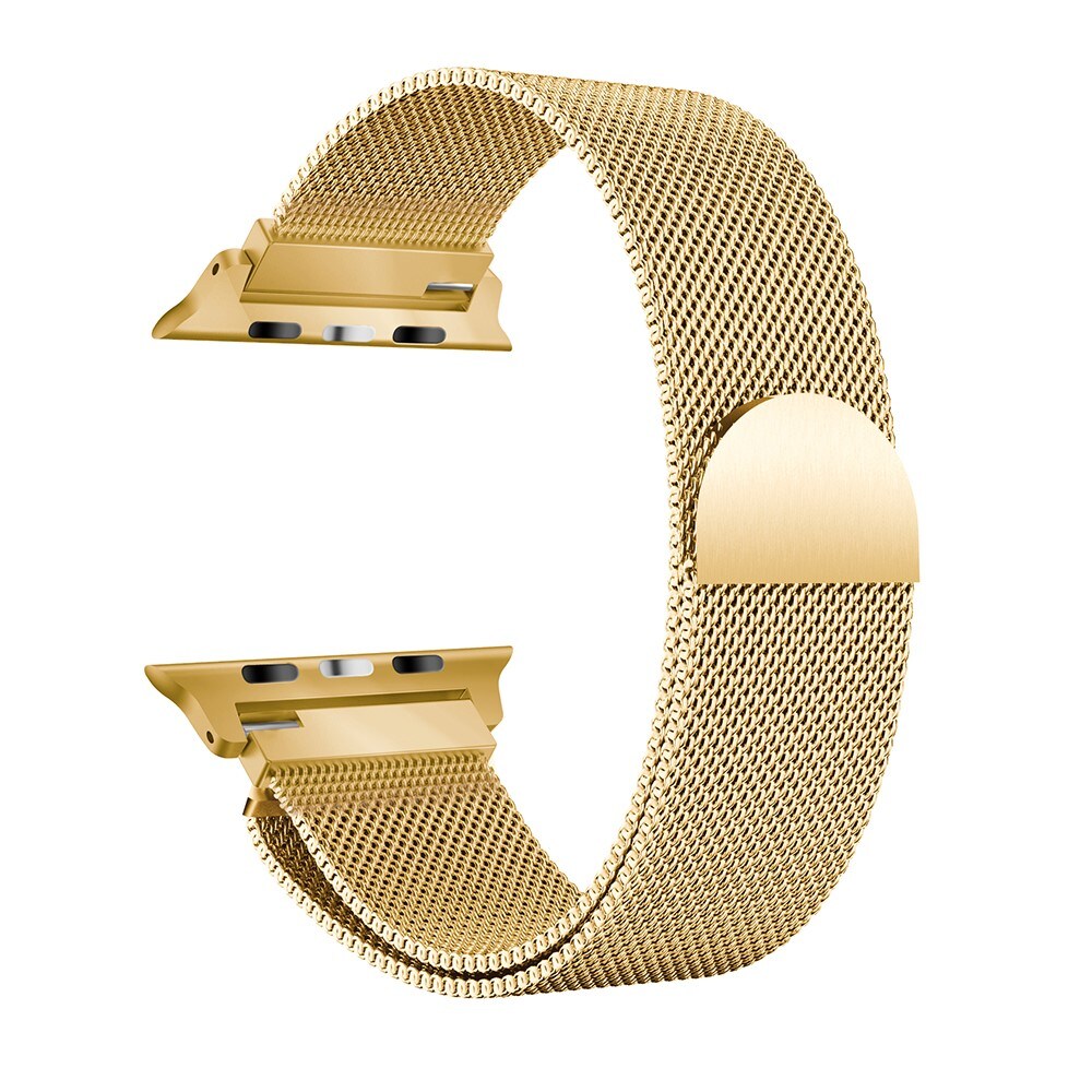 Apple Watch Series 10 42mm Armbånd Milanese Loop, Guld