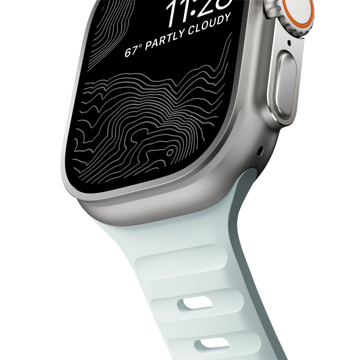 Apple Watch Series 8 45mm Armbånd - Sport Band Icy Blue Glow - Limited edition