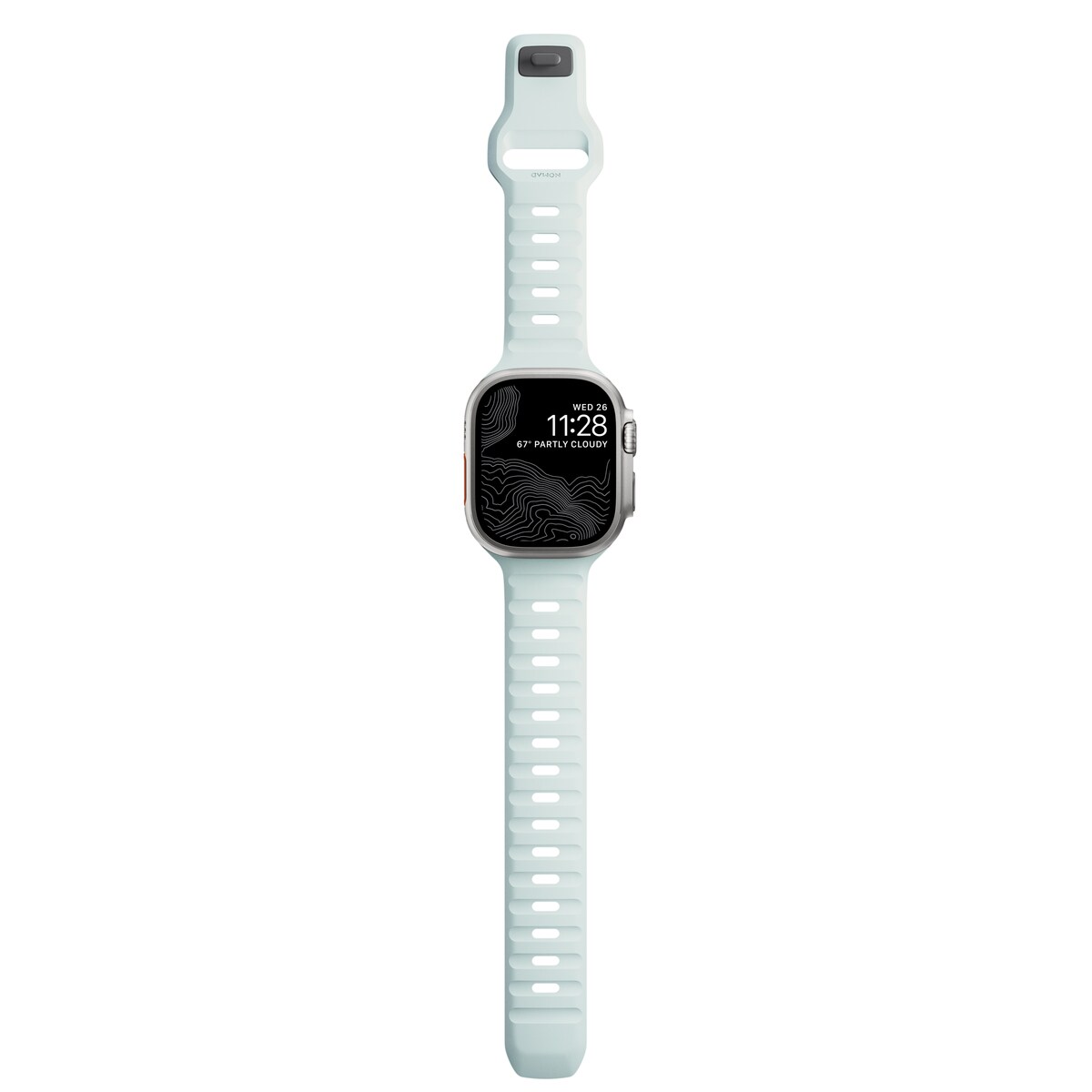 Apple Watch Series 8 45mm Armbånd - Sport Band Icy Blue Glow - Limited edition