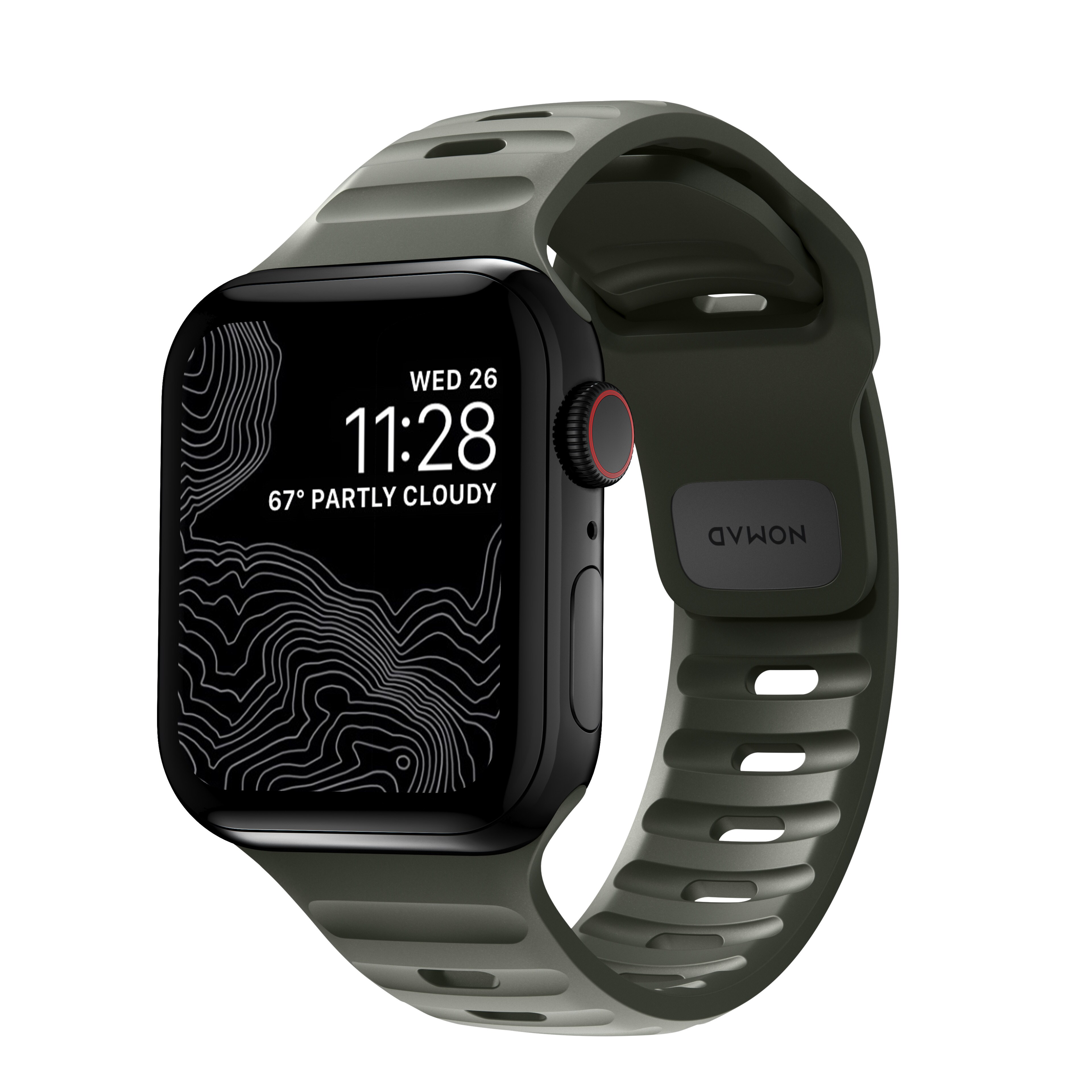 Apple Watch Series 10 46mm Armbånd - Sport Band Ash Green